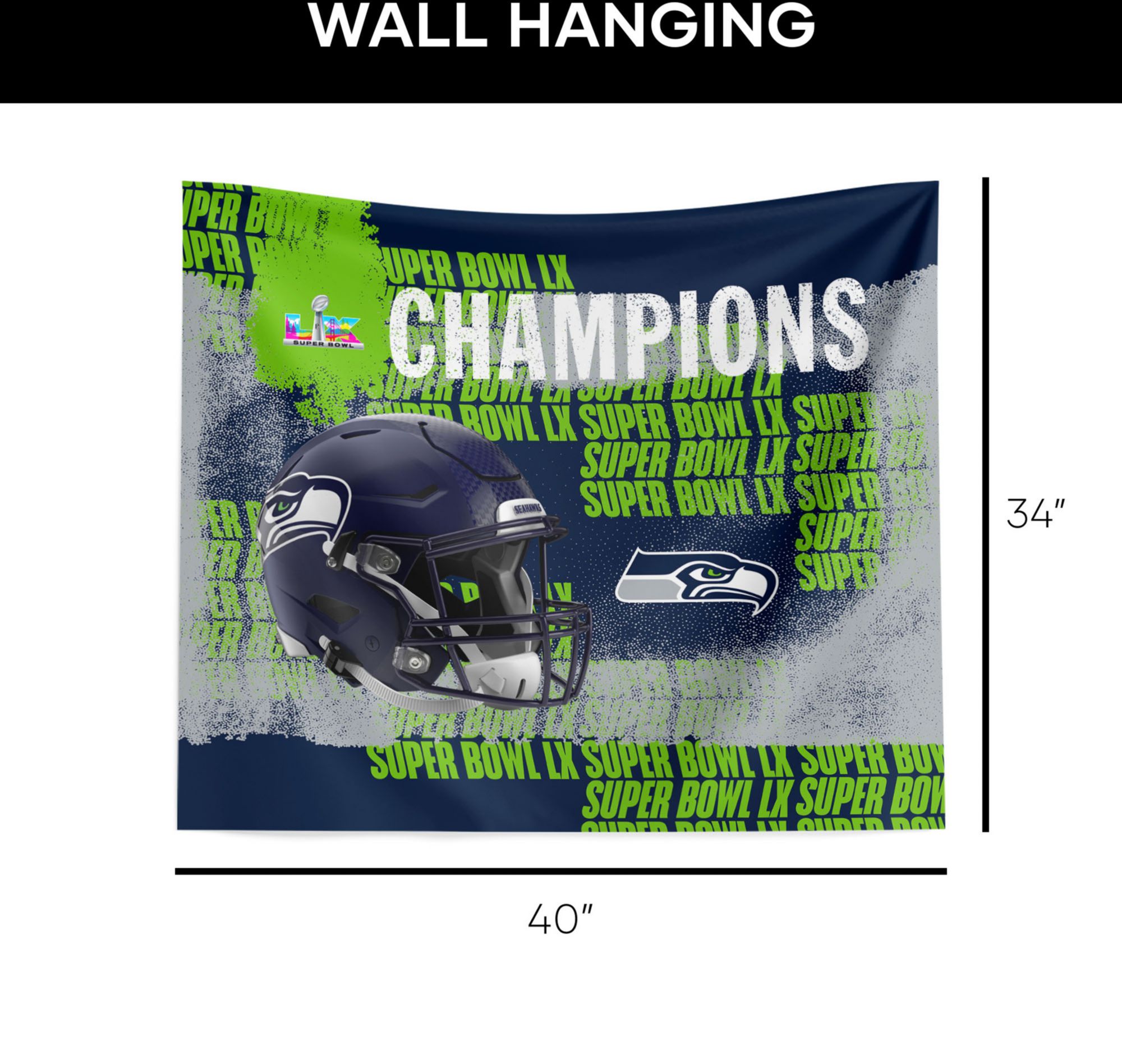 Northwest 2025-26 Super Bowl LX Champions Seattle Seahawks Lombardi Wall Hang product image
