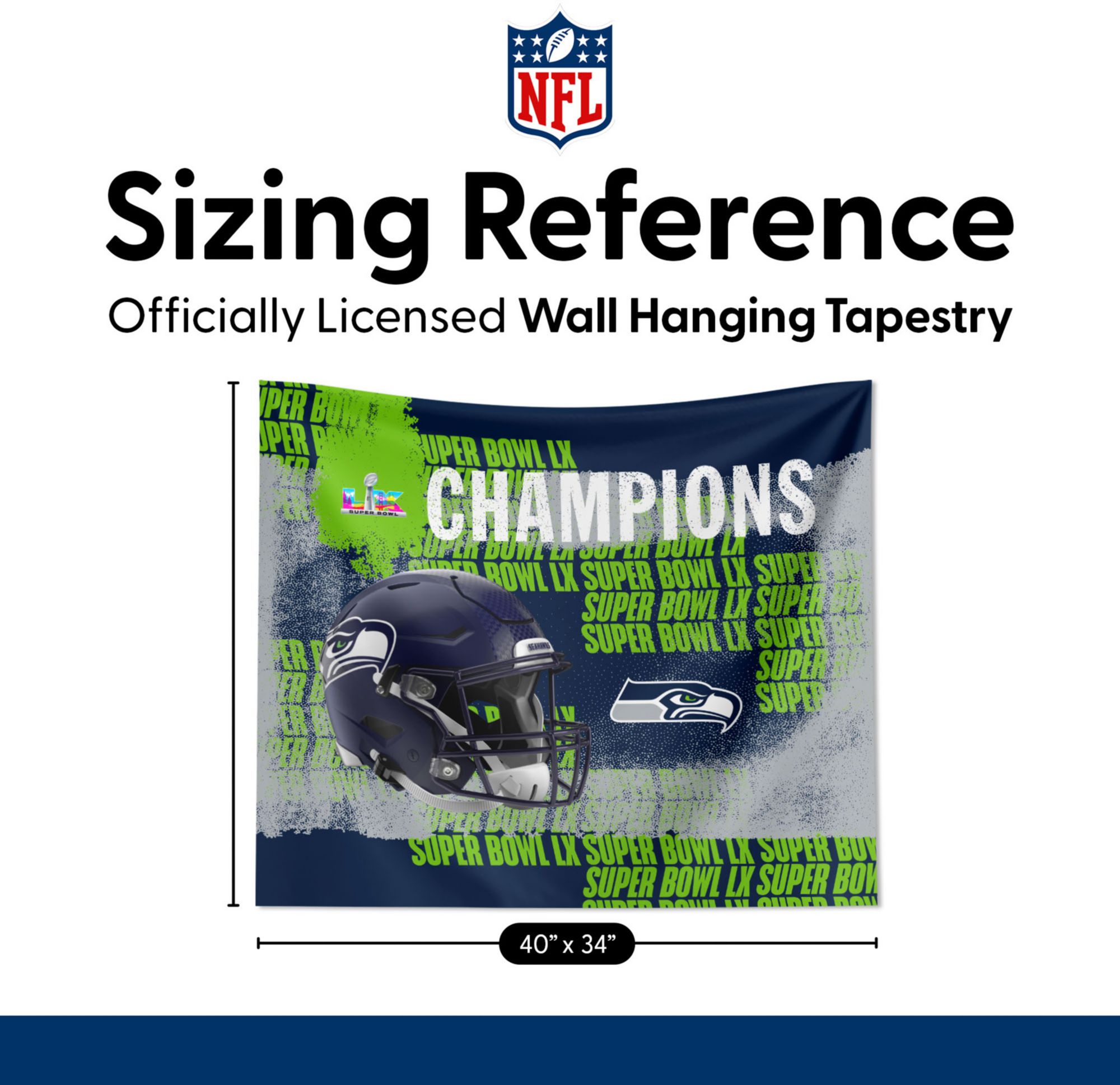 Northwest 2025-26 Super Bowl LX Champions Seattle Seahawks Lombardi Wall Hang product image