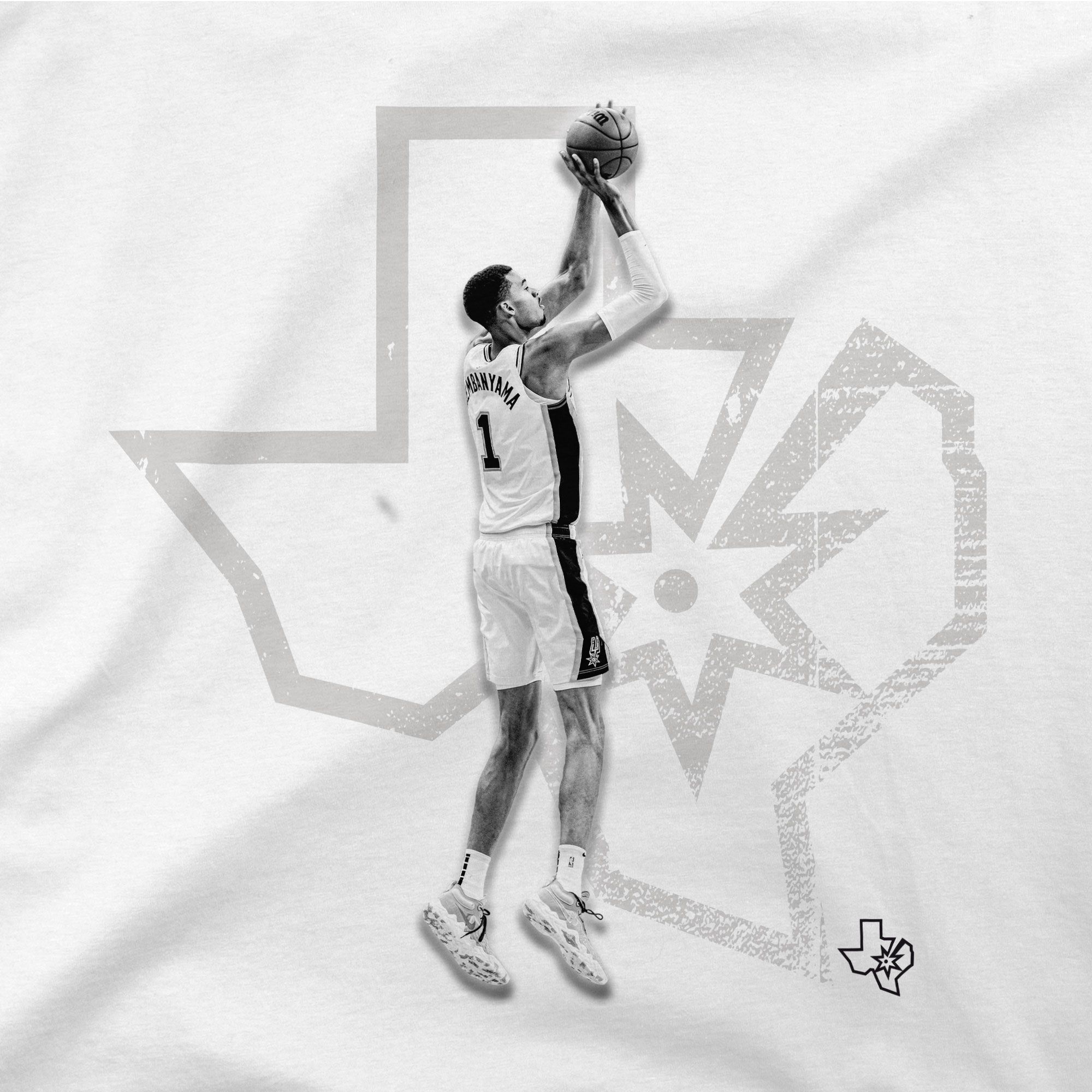 Stadium Essentials Men's San Antonio Spurs Victor Wembanyama Hero T-Shirt