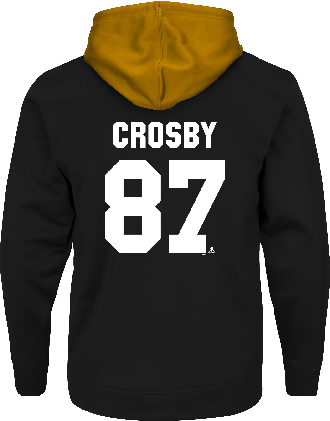 NHL Big & Tall Pittsburgh Penguins Sidney Crosby #87 Black Full-Zip Hoodie