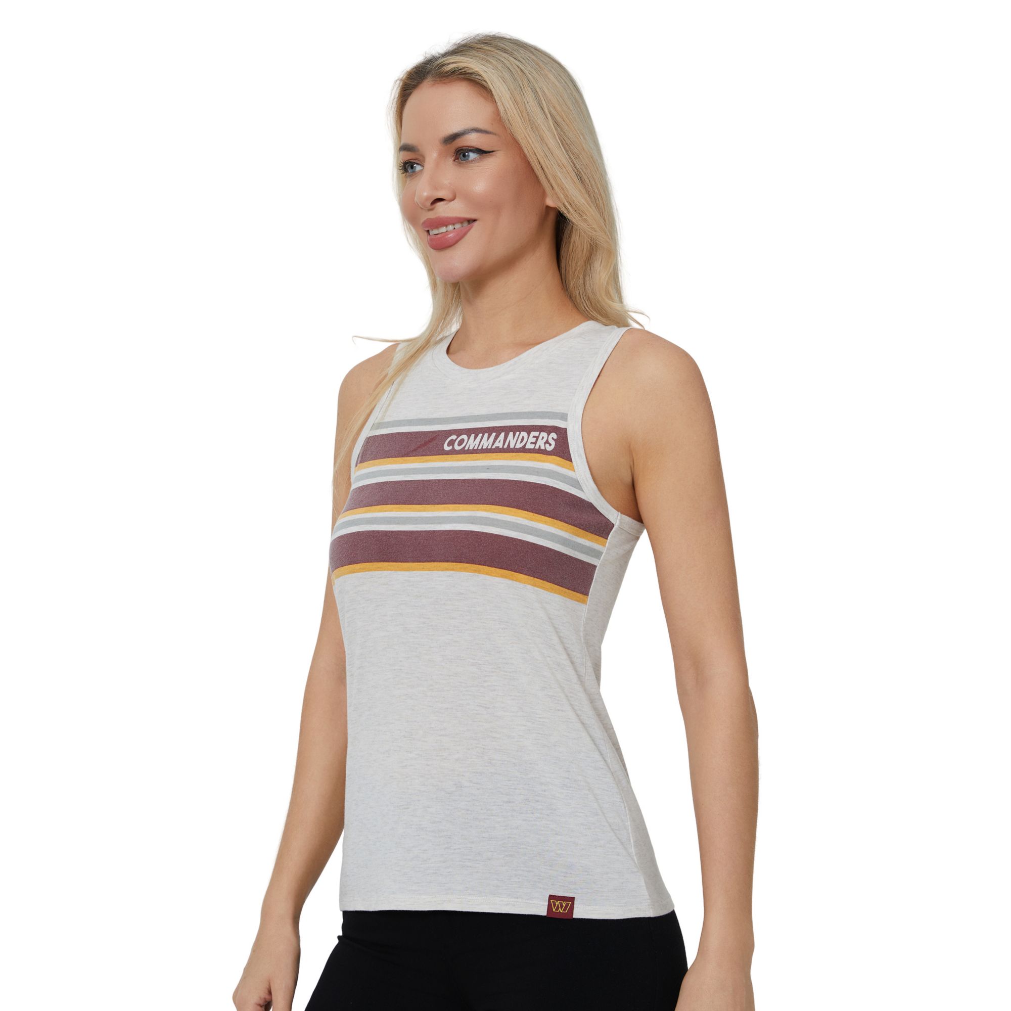 Concepts Sport Women's Washington Commanders Cream Birch Stripe Tank Top product image