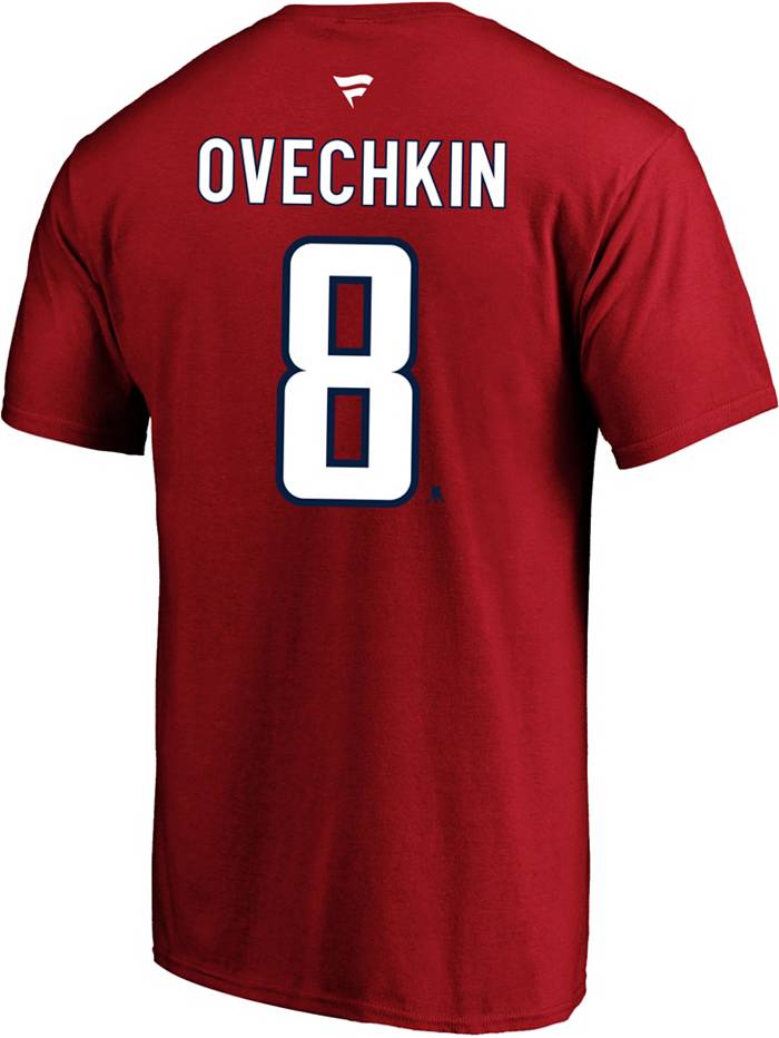 Washington Capitals Fashion Name & Number T-Shirt - Ovechkin 8 - Mens