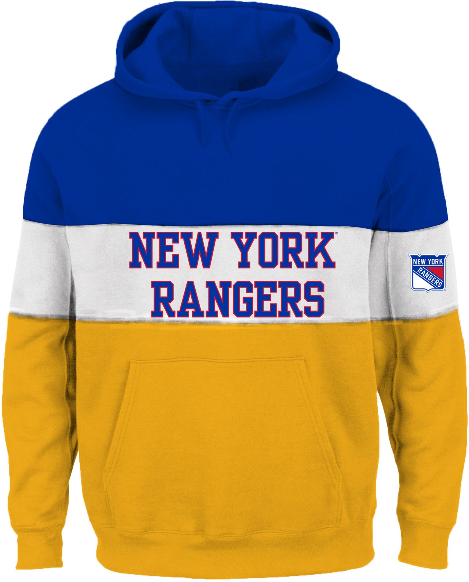 NHL Big & Tall New York Rangers Color Block Royal Pullover Hoodie product image