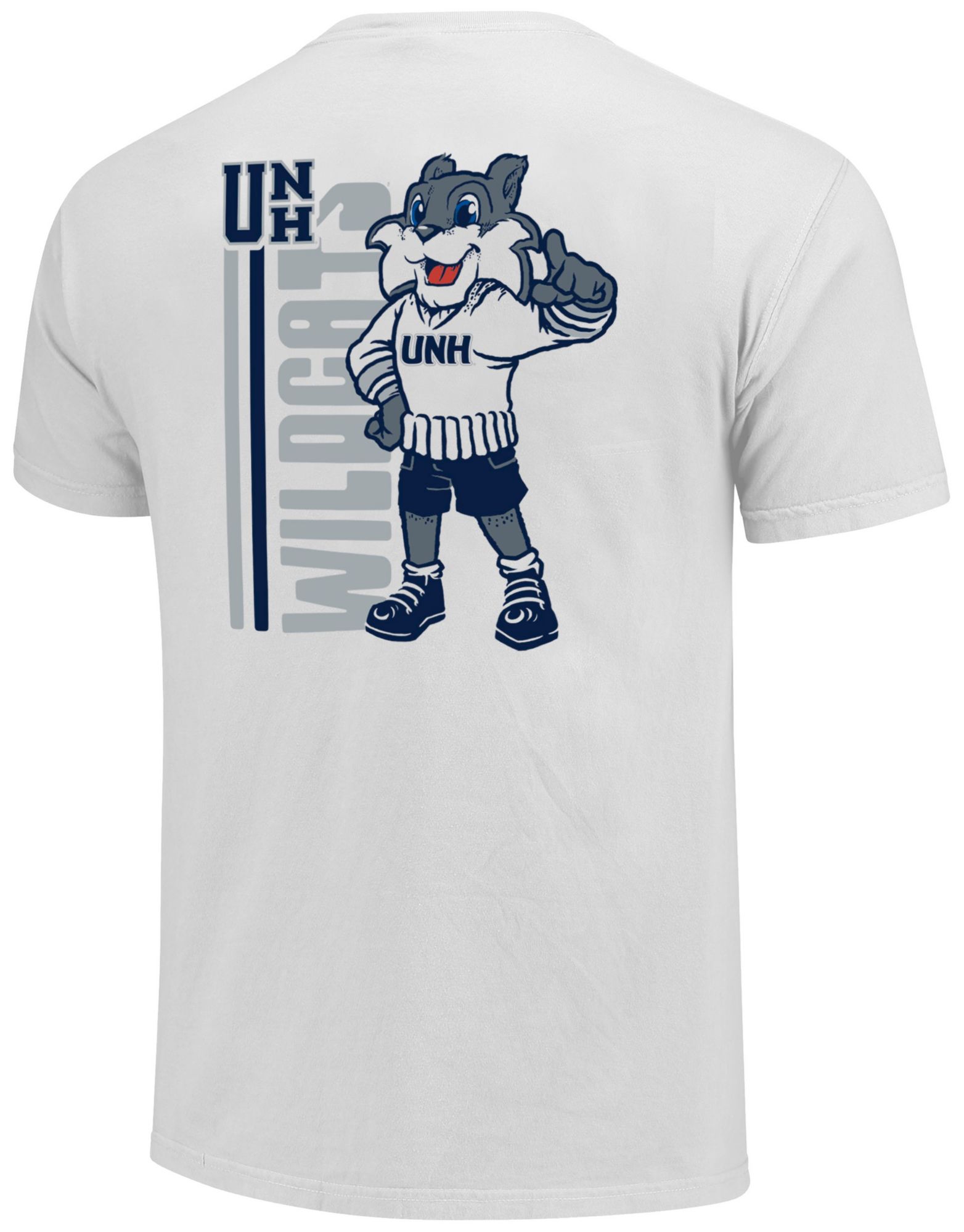 Image One Men's New Hampshire Wildcats White Mascot T-Shirt product image