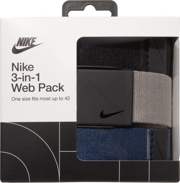 Nike Men's Swoosh Cutout Golf Belt