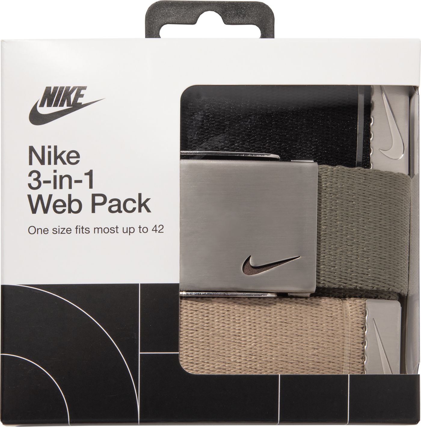 Nike Men s Web Golf Belt 3 Pack Dick s Sporting Goods