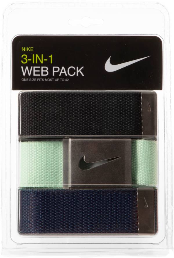 Knipoog kromme Guggenheim Museum Nike Men's Web Golf Belt 3-Pack | Dick's Sporting Goods