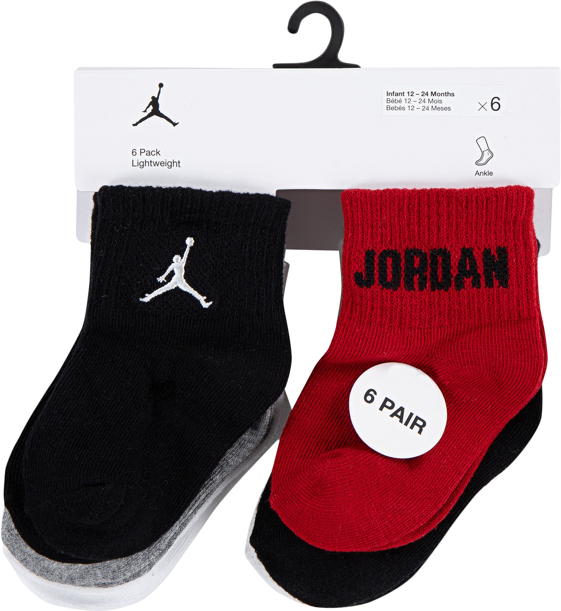 Jordan Toddler Everyday Essentials Ankle Socks - 6 Pack product image