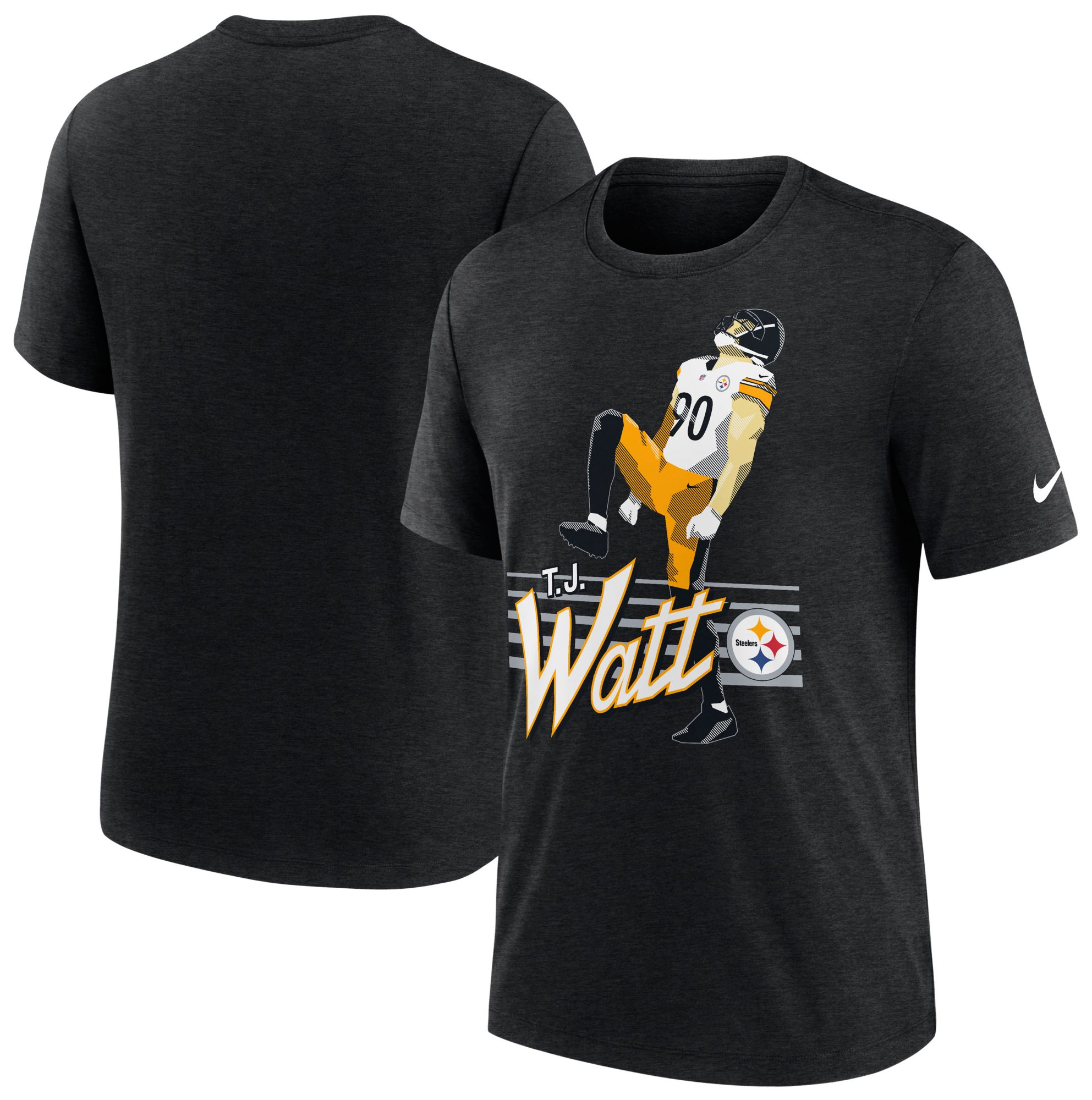Nike Men's Pittsburgh Steelers T.J. Watt Black Local T-Shirt product image