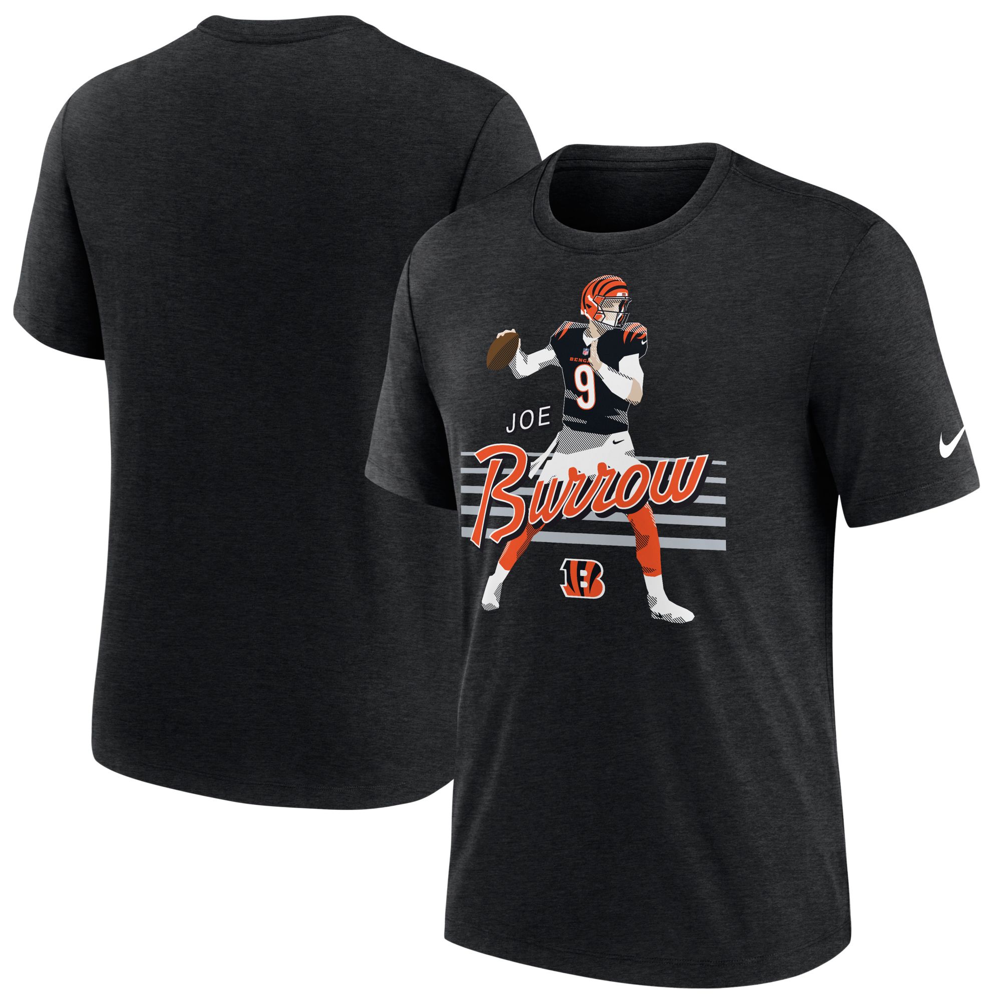 Nike Men's Cincinnati Bengals Joe Burrow Black Local T-Shirt product image