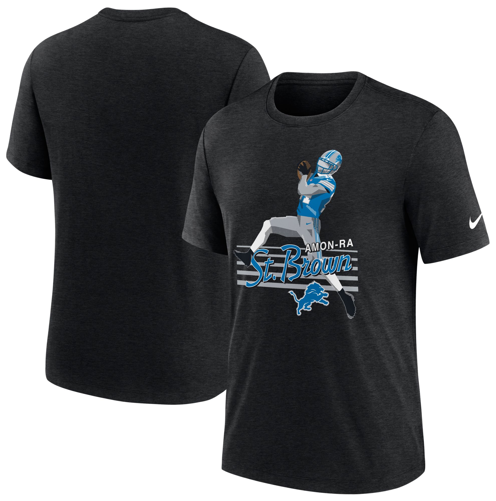 Nike Men's Detroit Lions Amon-Ra St. Brown Black Local T-Shirt product image
