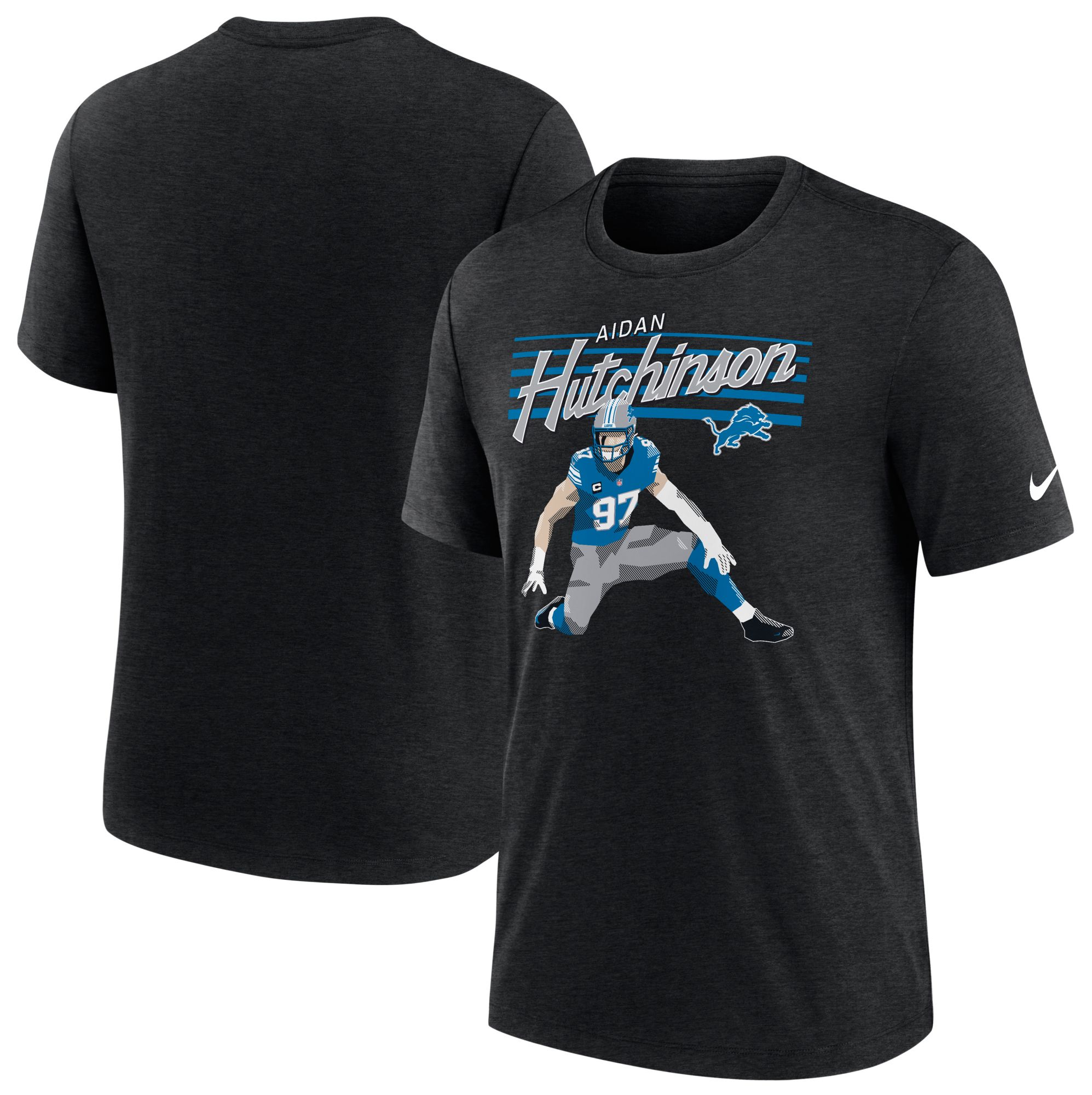 Nike Men's Detroit Lions Aidan Hutchinson Black Local T-Shirt product image
