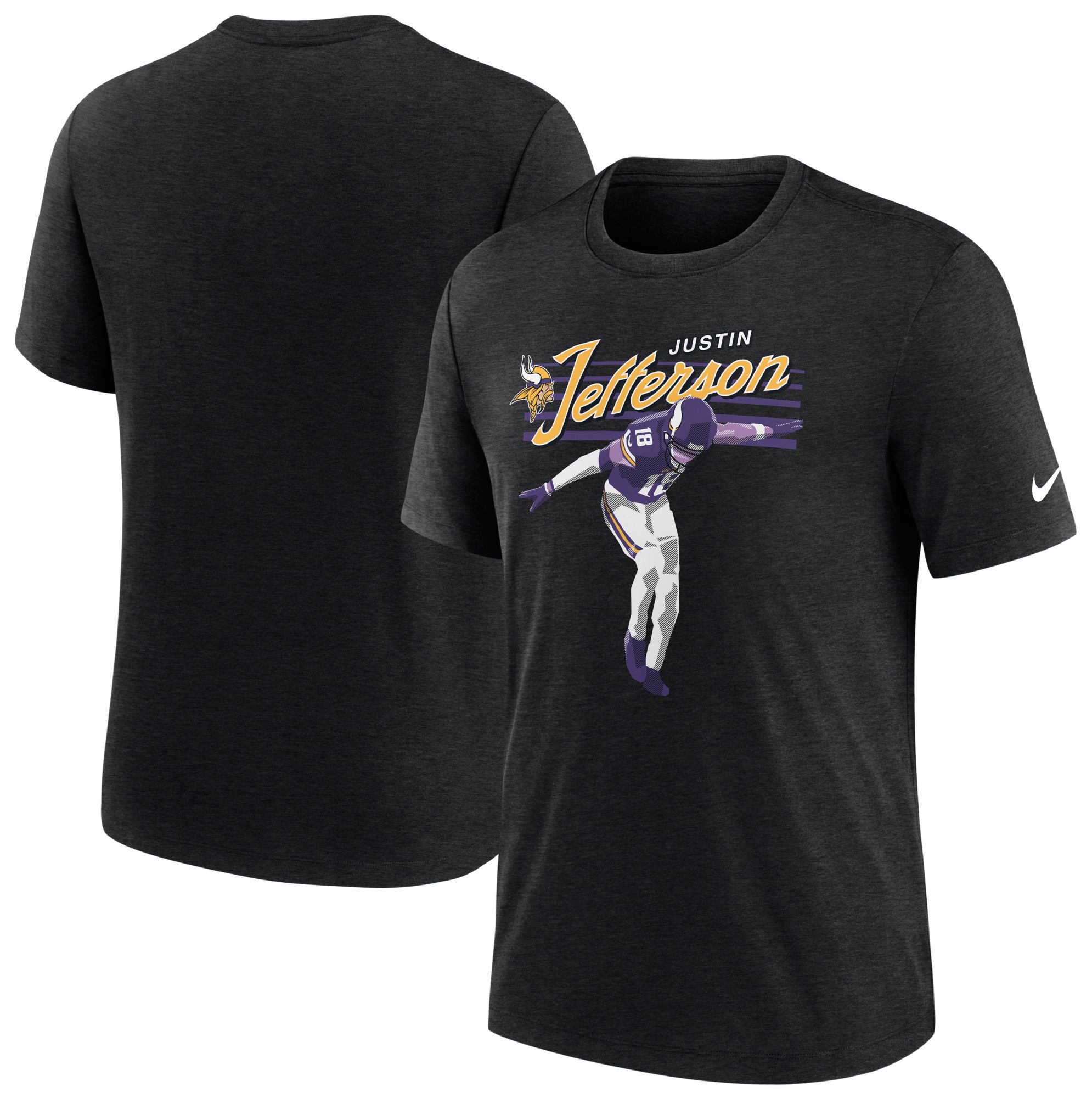Nike Men's Minnesota Vikings Justin Jefferson Black Local T-Shirt product image