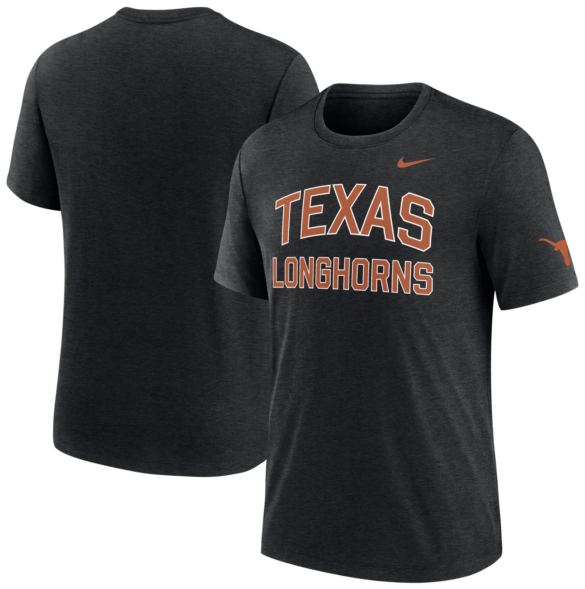 Nike Men's Texas Longhorns Black Authentic Tri-Blend T-Shirt product image