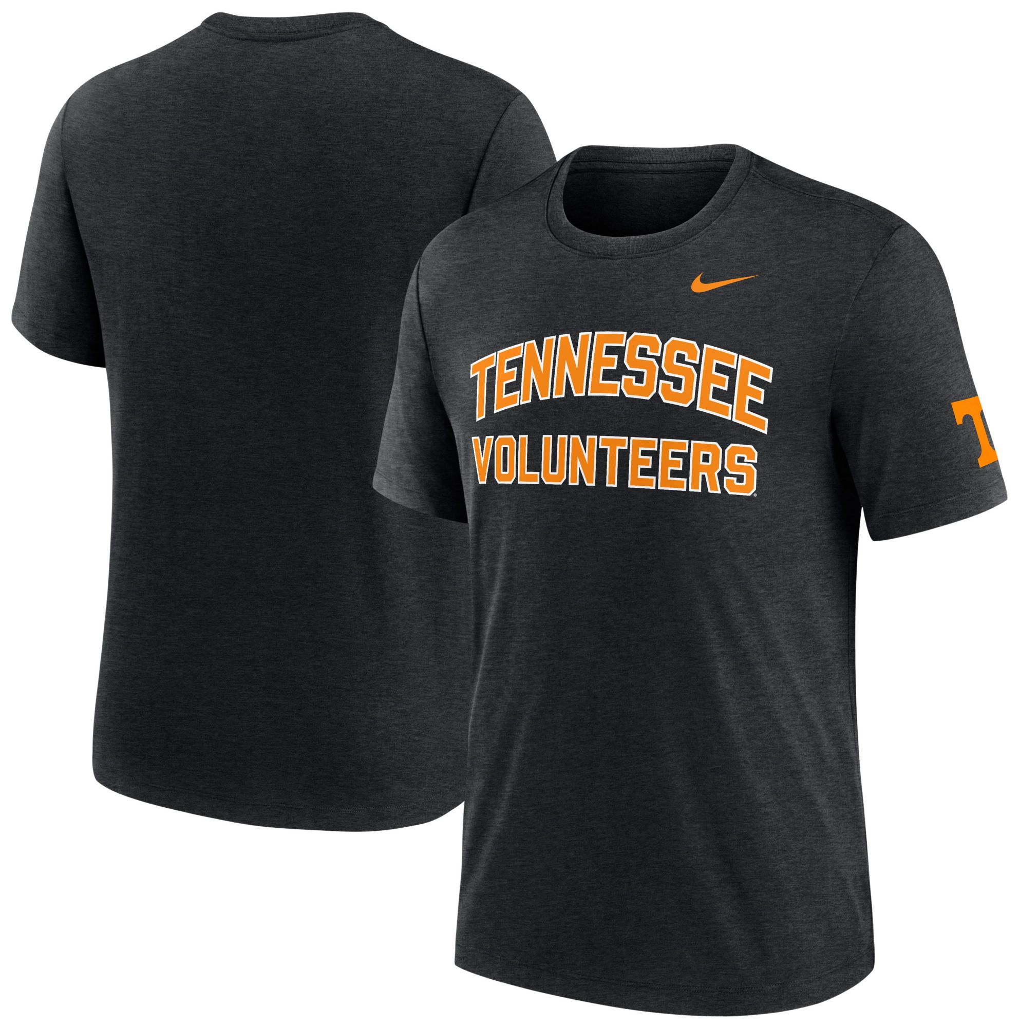 Nike Men's Tennessee Volunteers Black Authentic Tri-Blend T-Shirt product image