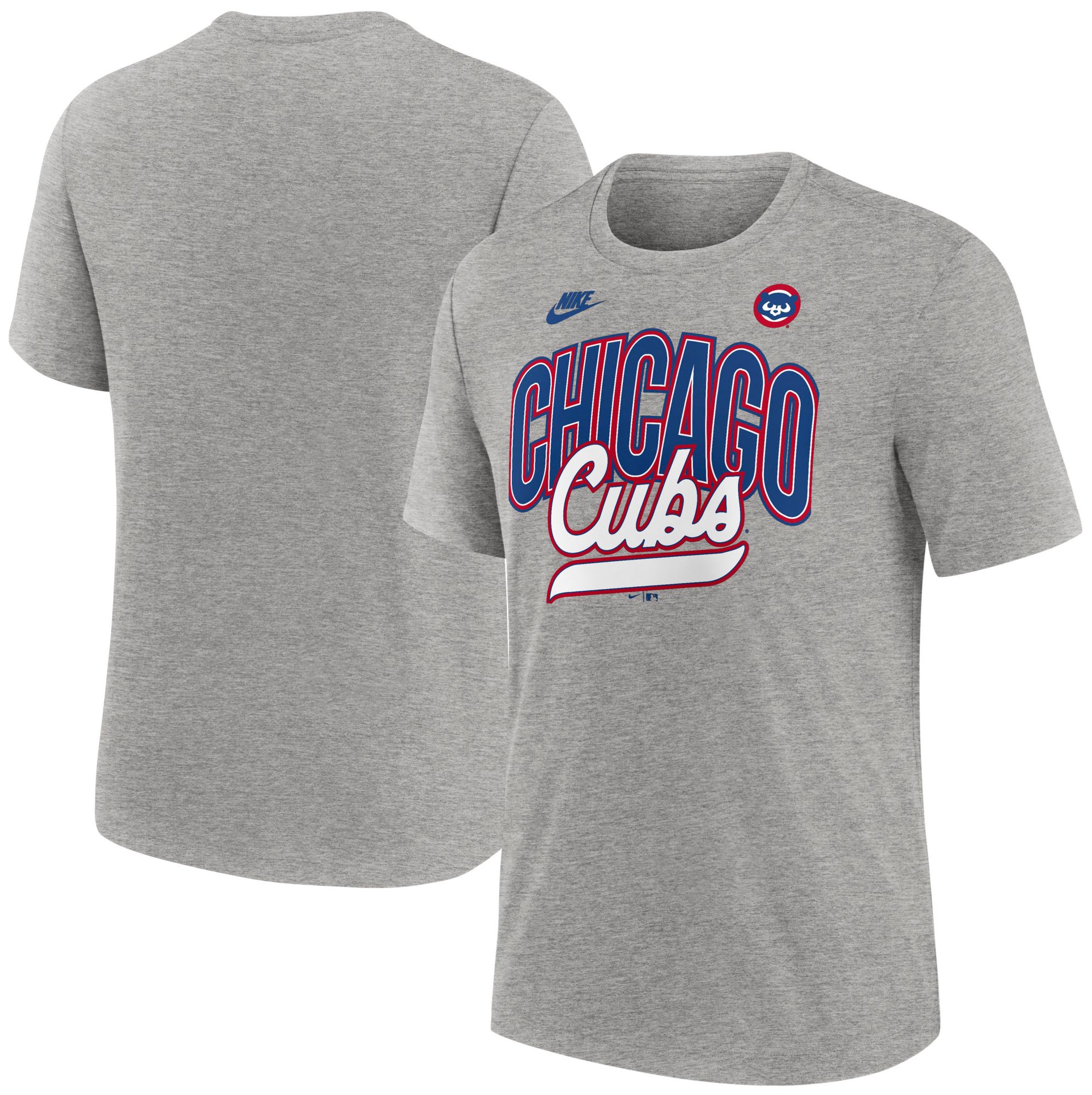 Nike Men's Chicago Cubs Gray Cooperstown Retro Triblend T-Shirt product image