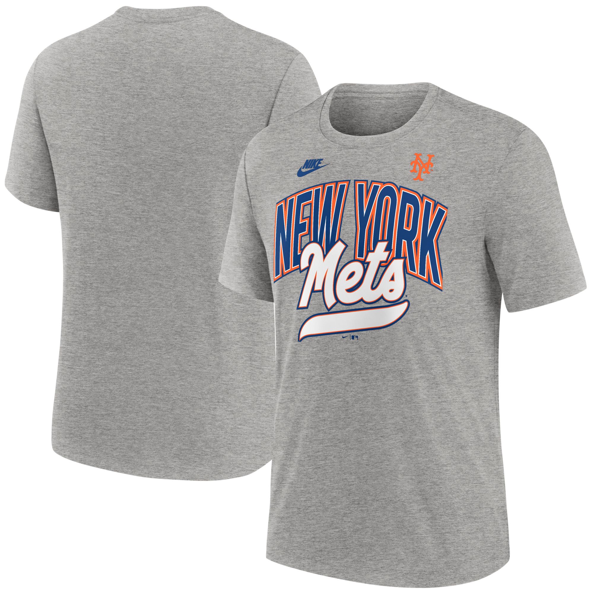 Nike Men's New York Mets Gray Cooperstown Retro Triblend T-Shirt product image