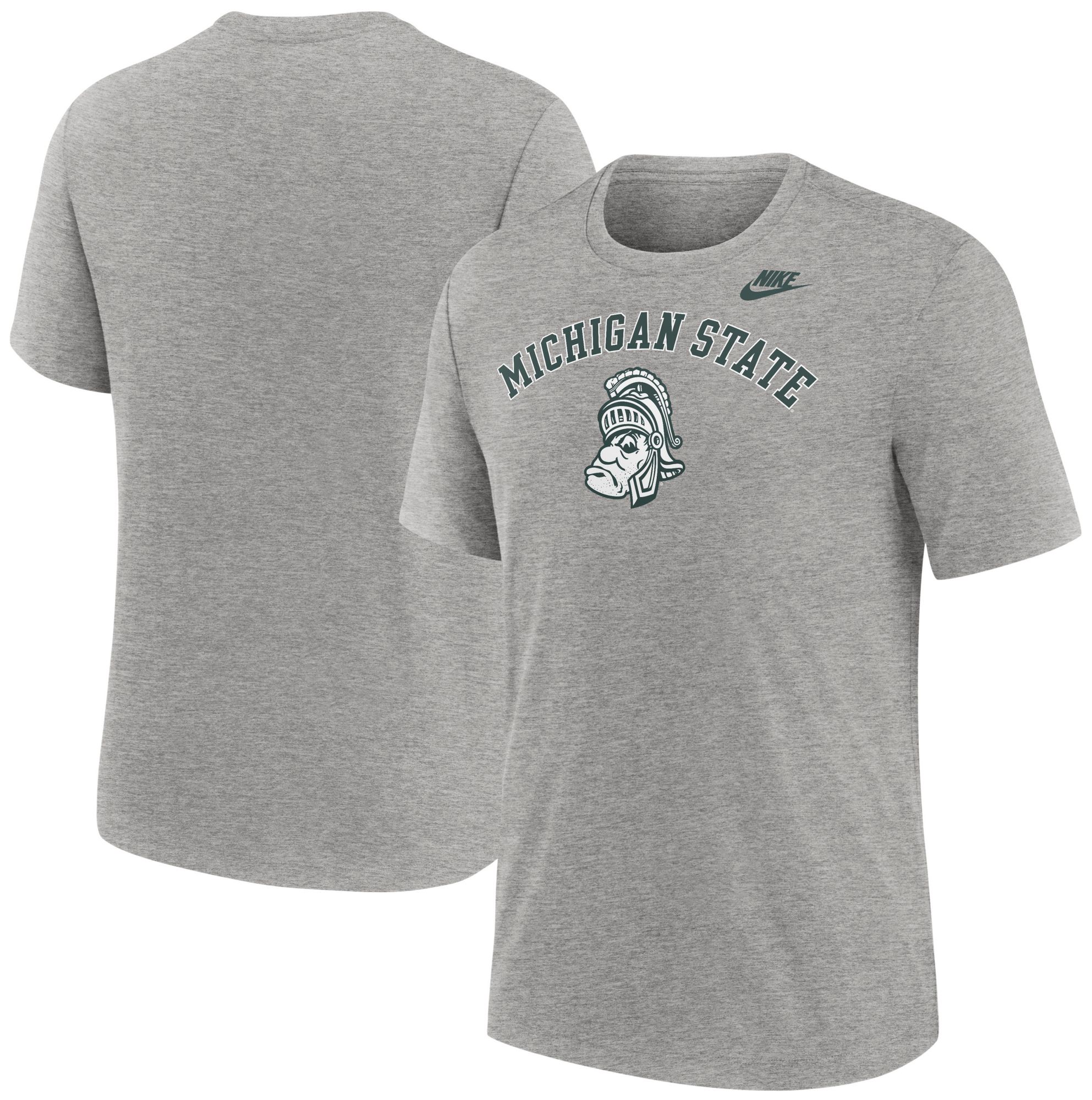 Nike Men's Michigan State Spartans Dark Grey Heather Legacy Arch T-Shirt product image