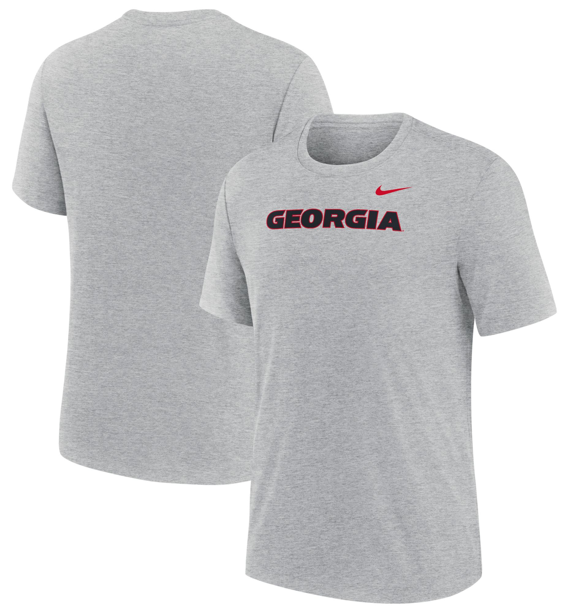 Nike Men's Georgia Bulldogs Dark Grey Heather Triblend Alternate Logo T-Shirt product image