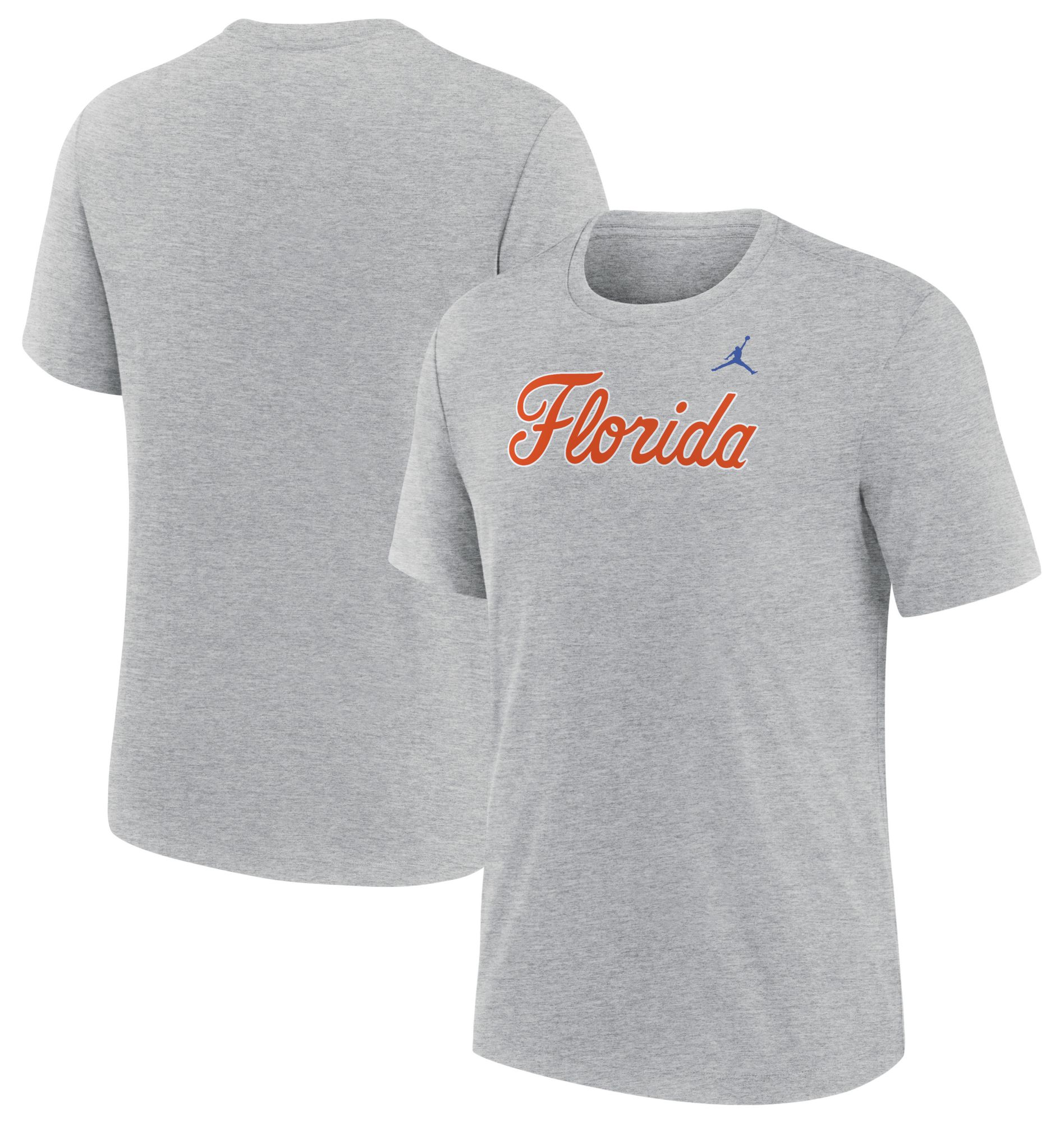 Jordan Men's Florida Gators Dark Gray Heather Tri-Blend T-Shirt product image