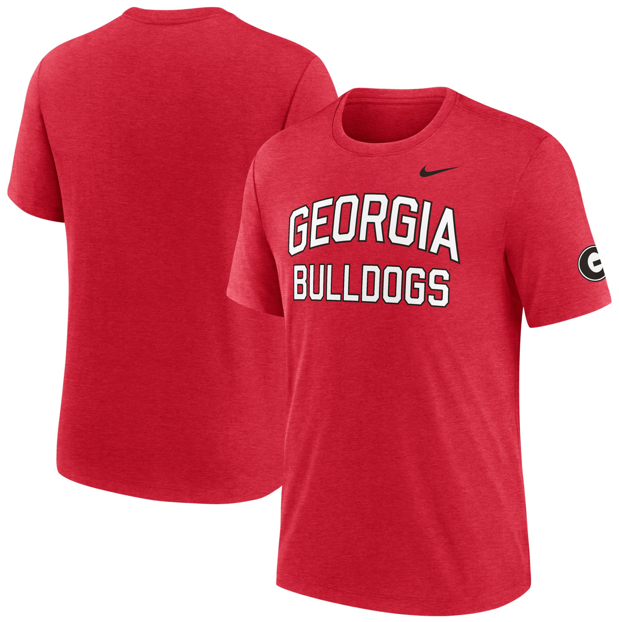 Nike Men's Georgia Bulldogs Red Authentic Tri-Blend T-Shirt product image