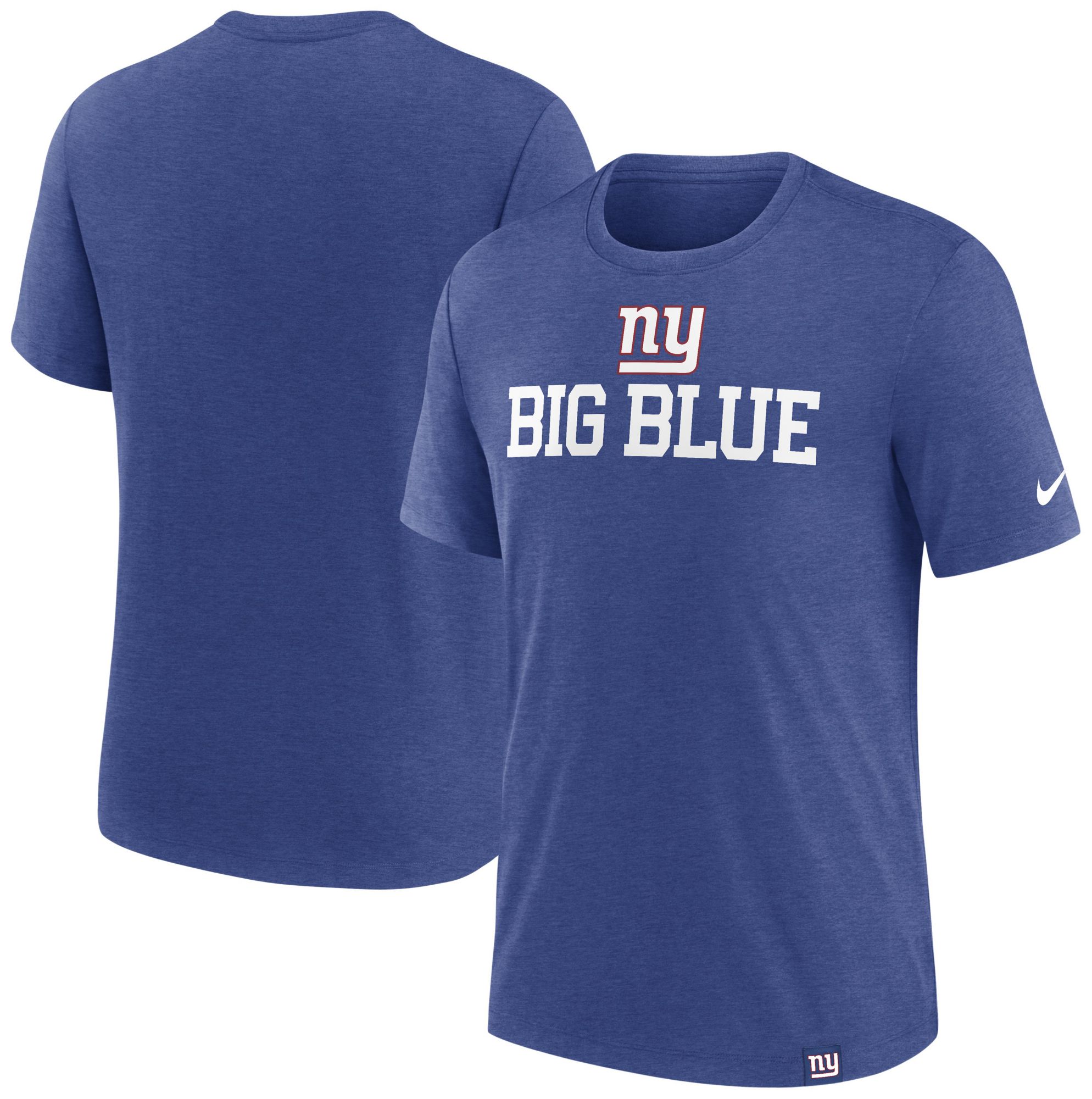 Nike Men's New York Giants Tri-Blend Local Blue T-Shirt product image