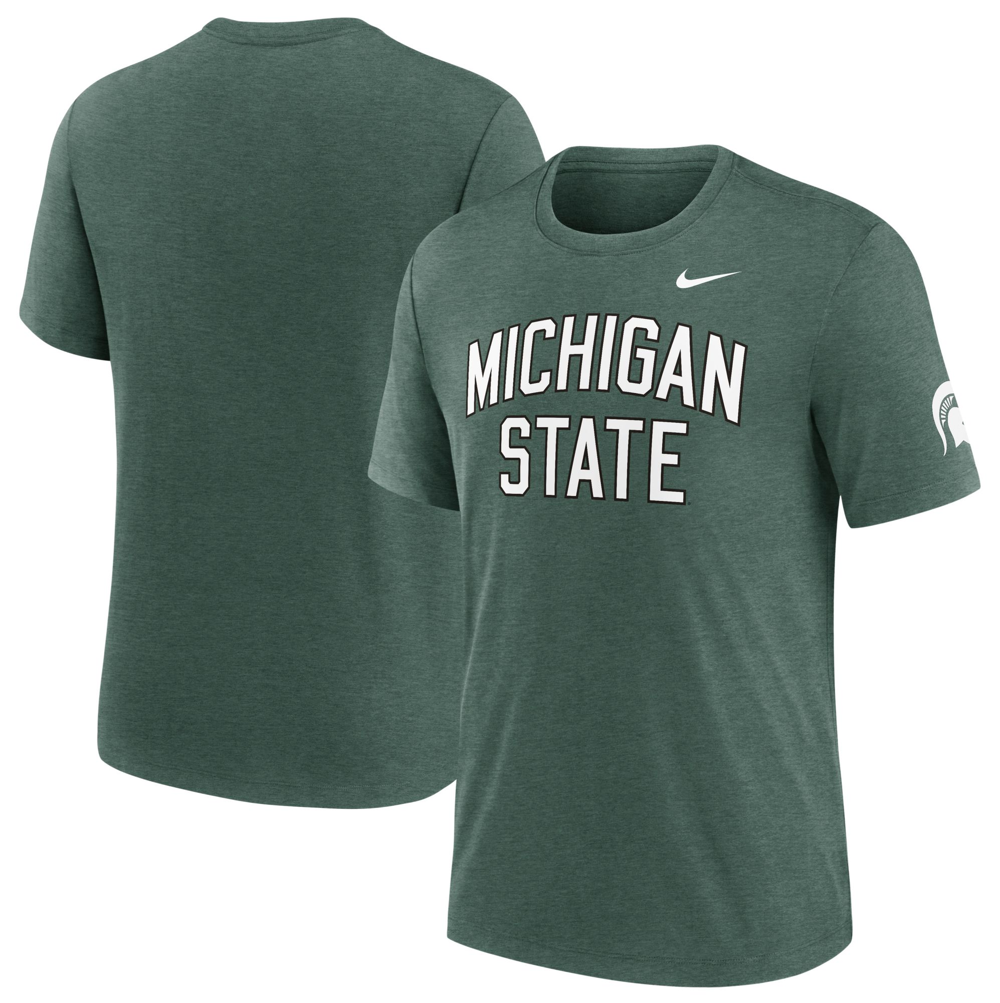 Nike Men's Michigan State Spartans Green Authentic Tri-Blend T-Shirt product image