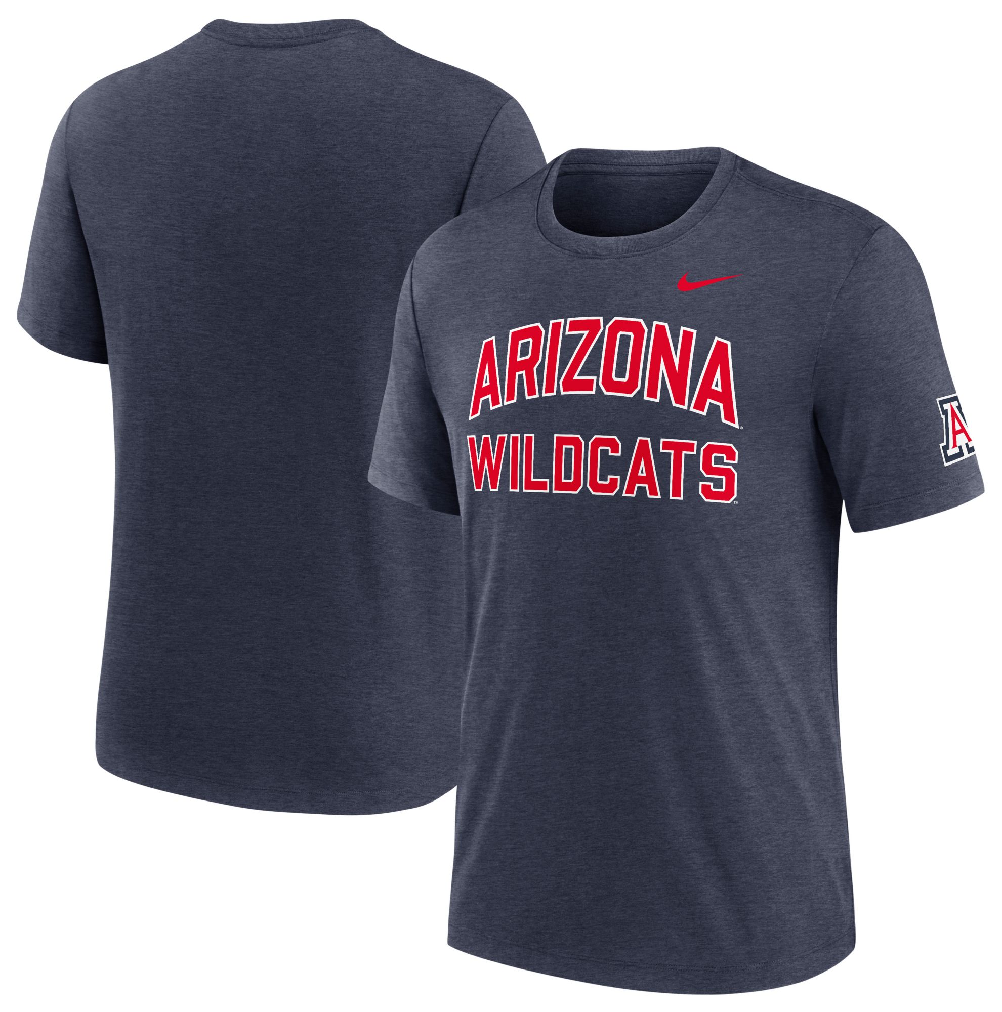 Nike Men's Arizona Wildcats Navy Authentic Tri-Blend T-Shirt product image