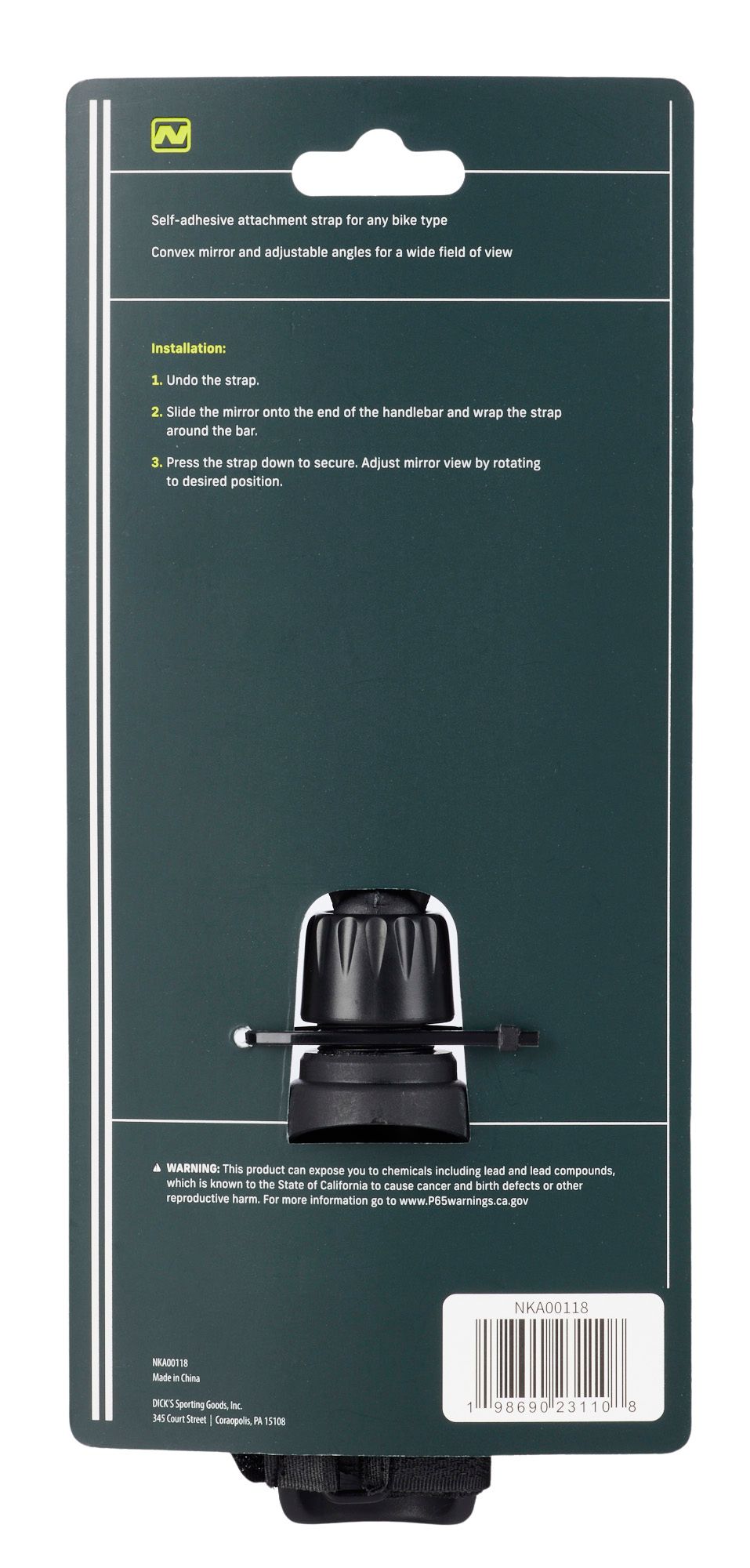 Nishiki Handlebar Mount Bike Mirror product image