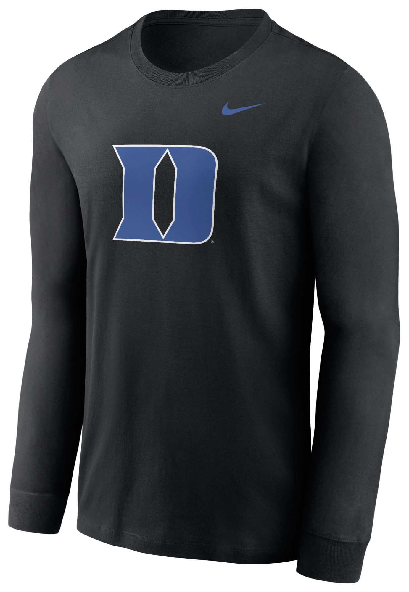 Nike Men's Duke Blue Devils Black Primary Logo Long Sleeve T-Shirt product image