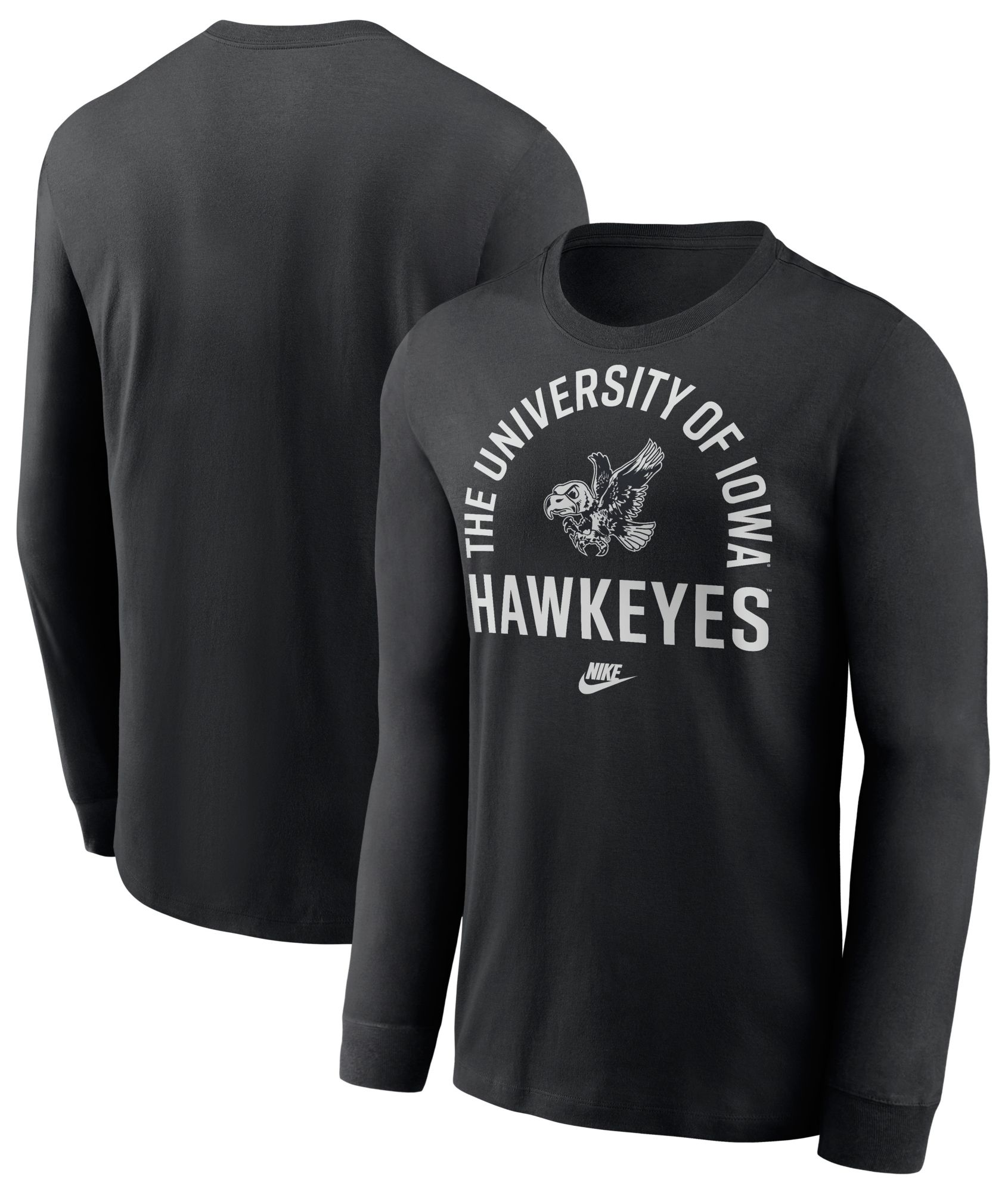 Nike Men's Iowa Hawkeyes Black Legacy Arch Long Sleeve T-Shirt product image