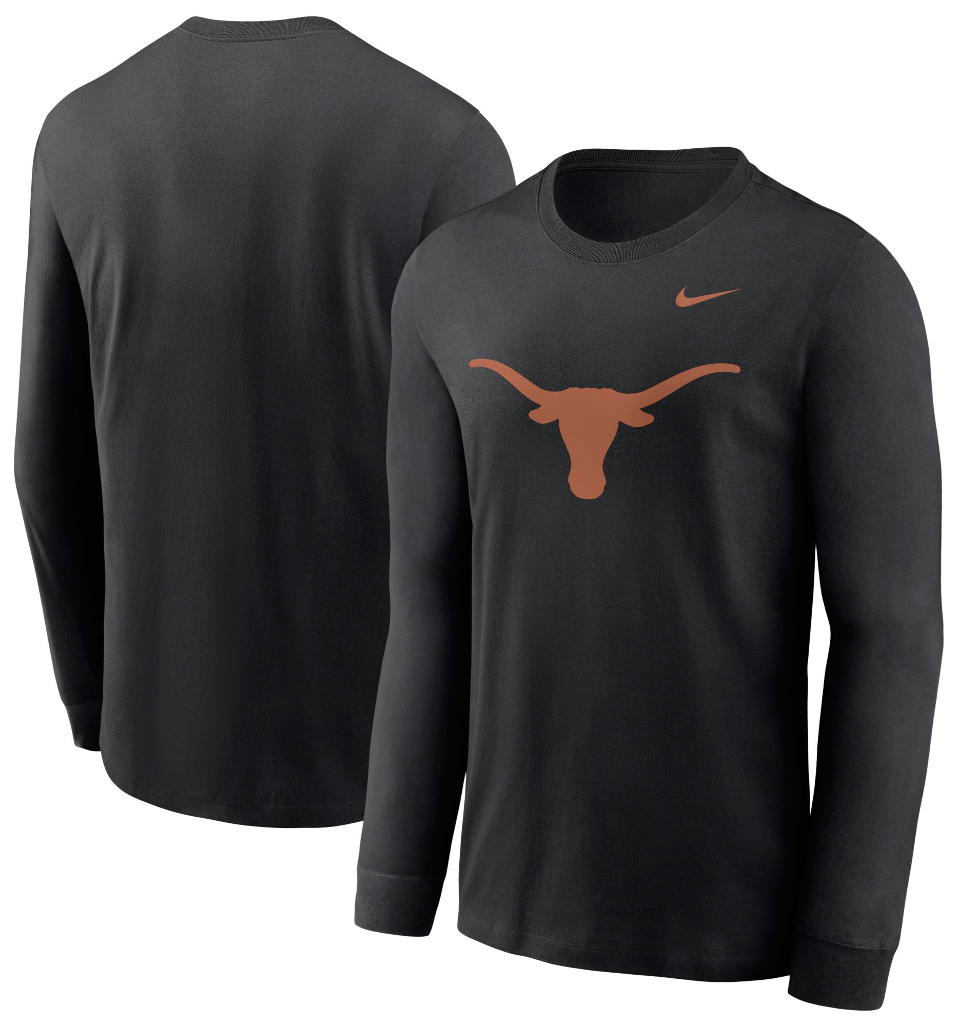 Nike Men's Texas Longhorns Black Logo Long Sleeve T-Shirt product image