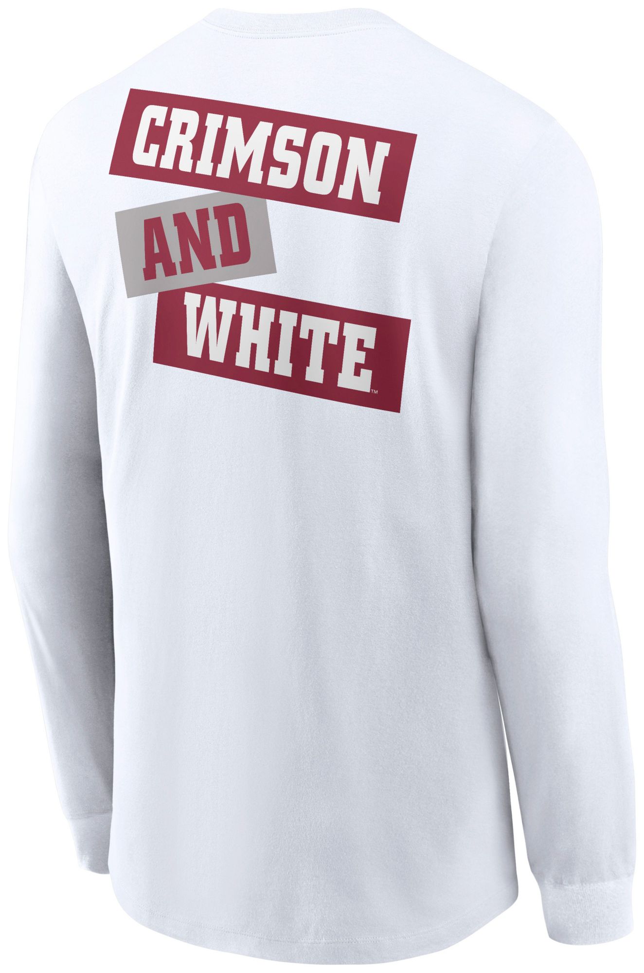 Nike Adult Alabama Crimson Tide 2Sided White Long Sleeve T-Shirt product image