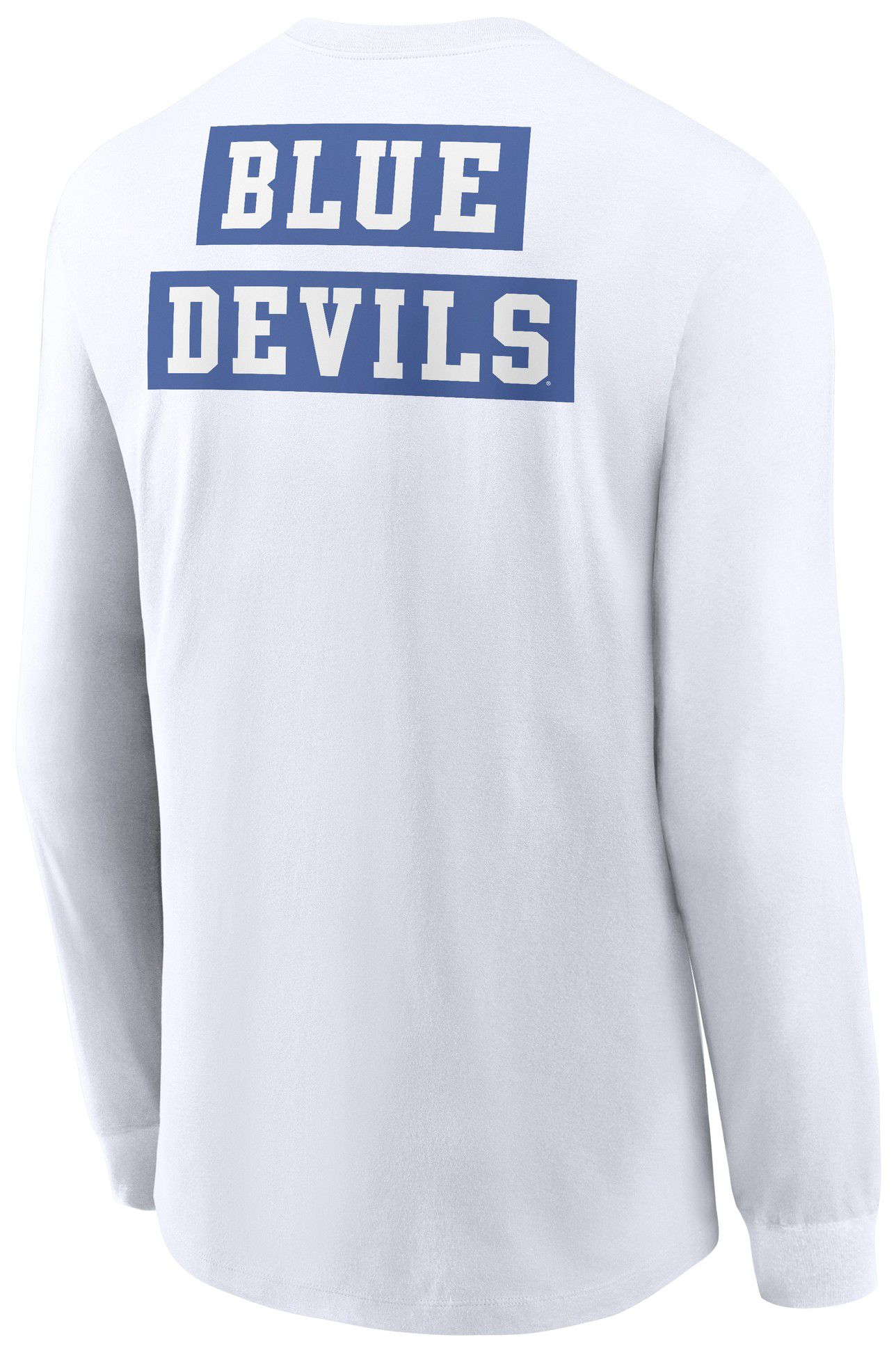 Nike Adult Duke Blue Devils 2Sided White Long Sleeve T-Shirt product image