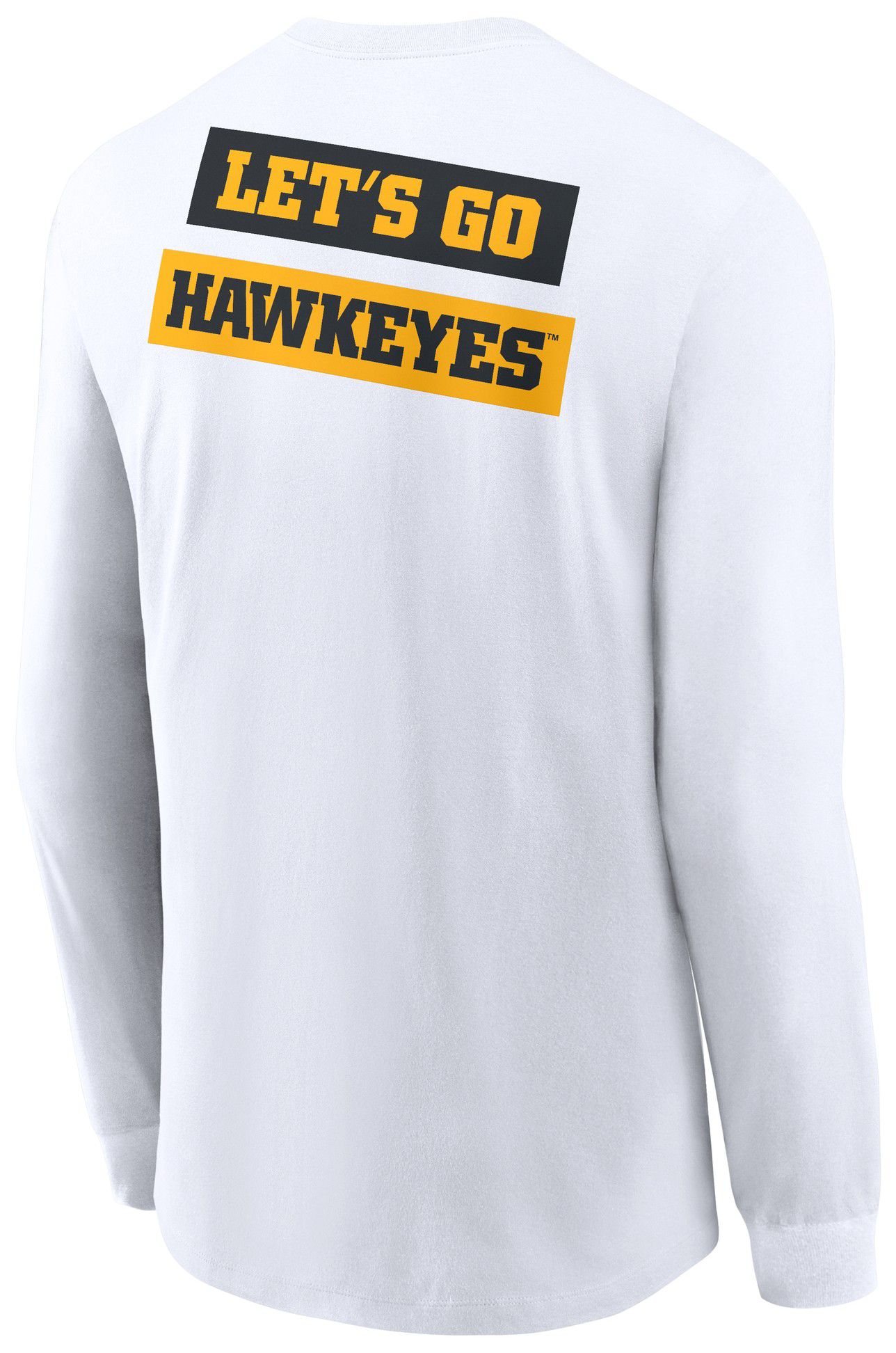 Nike Adult Iowa Hawkeyes 2Sided White Long Sleeve T-Shirt product image