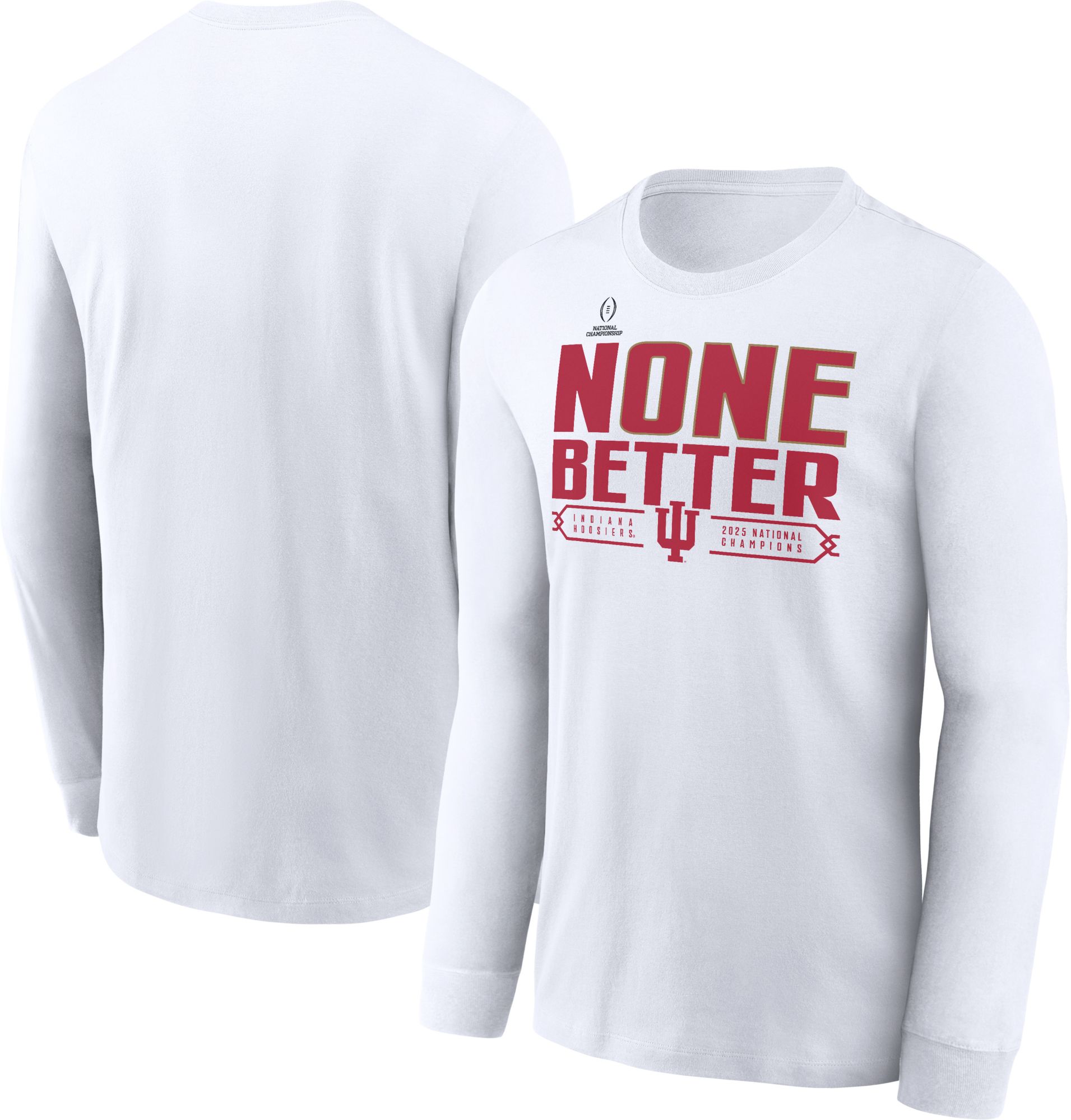 Nike Adult Indiana Hoosiers Parade 2025-26 CFP National Champions Long Sleeve Shirt product image