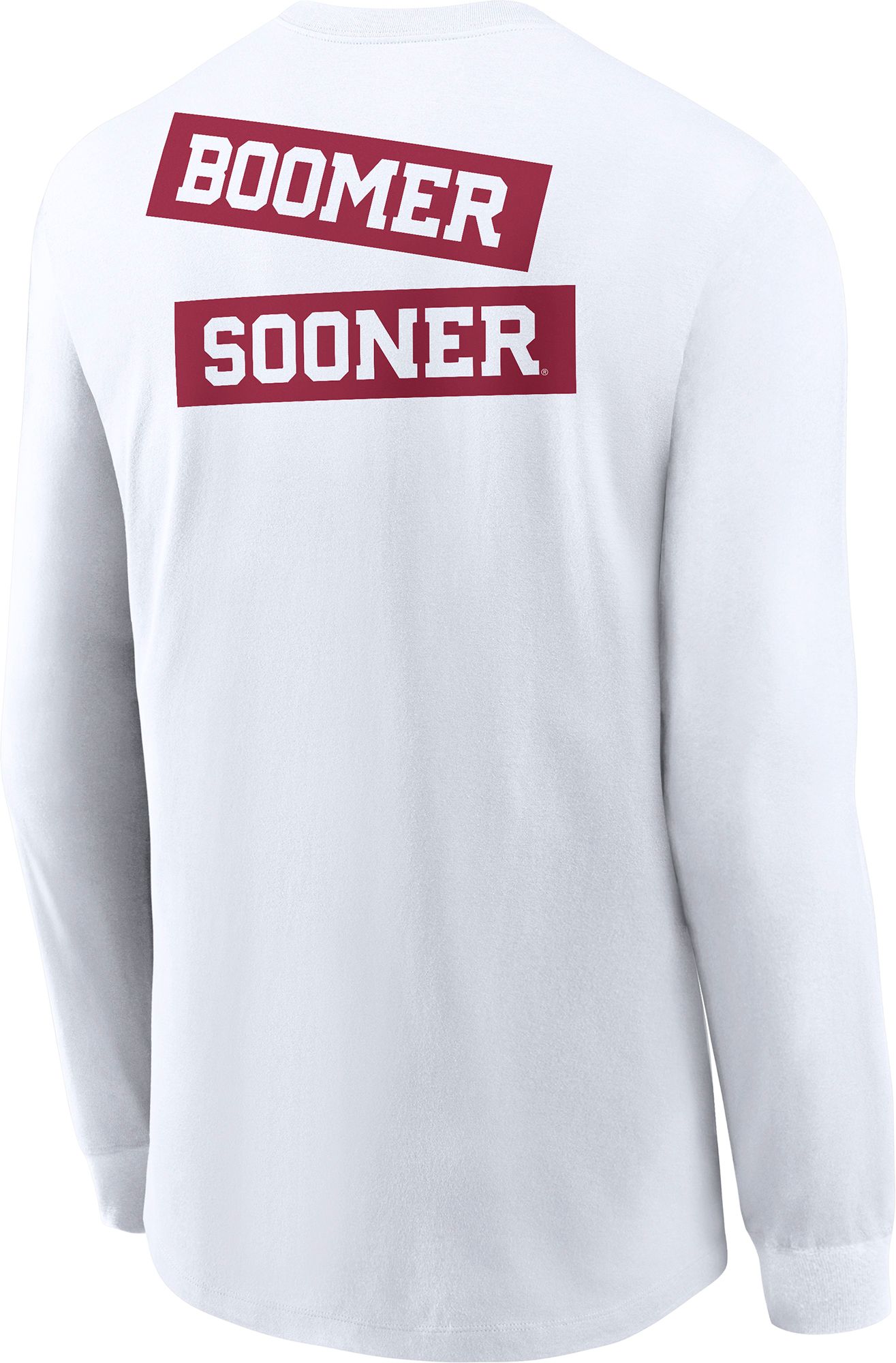 Jordan Adult Oklahoma Sooners 2Sided White Long Sleeve T-Shirt product image