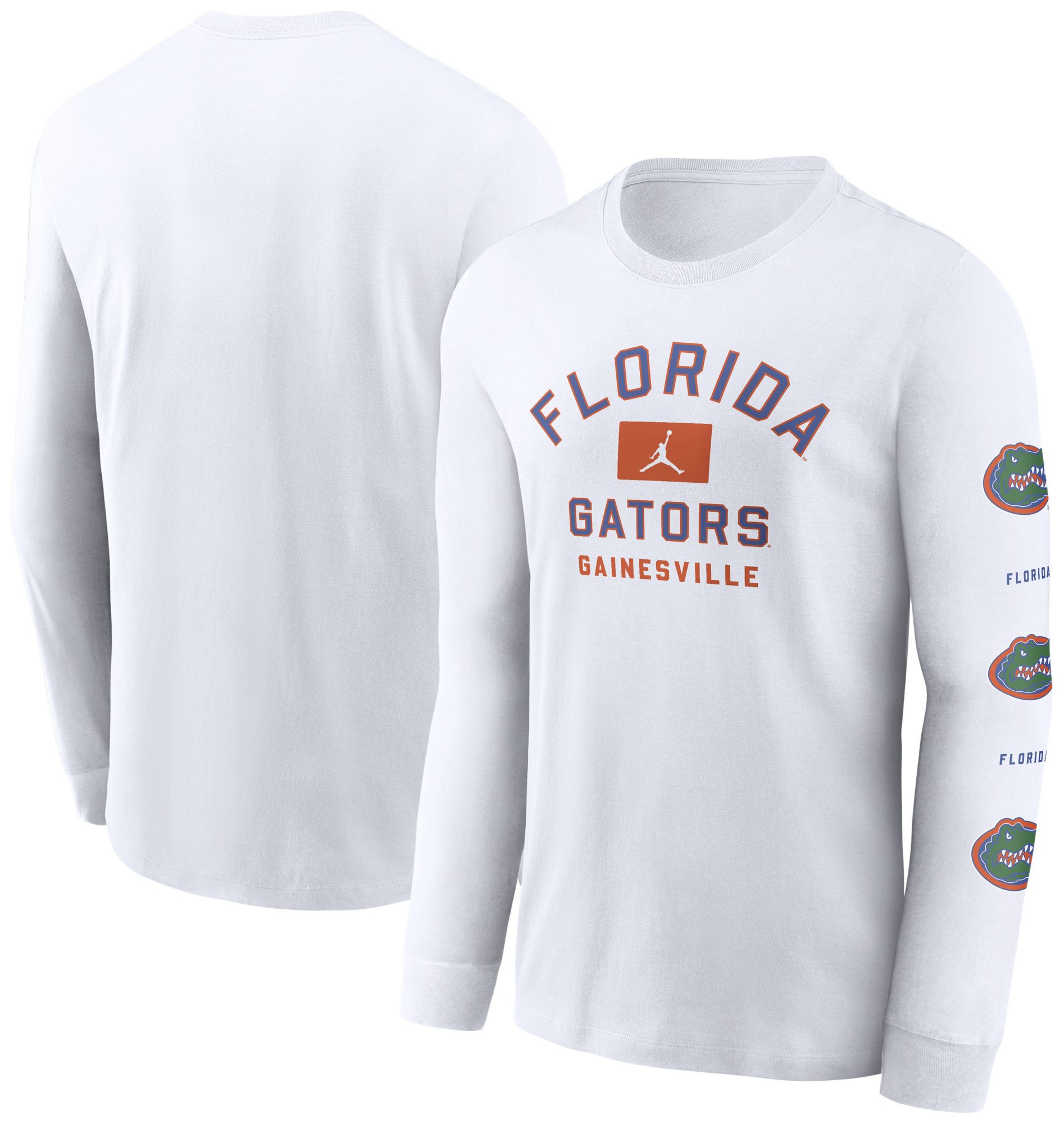 Jordan Men's Oklahoma Sooners White Sleeve Hit Long Sleeve T-Shirt product image