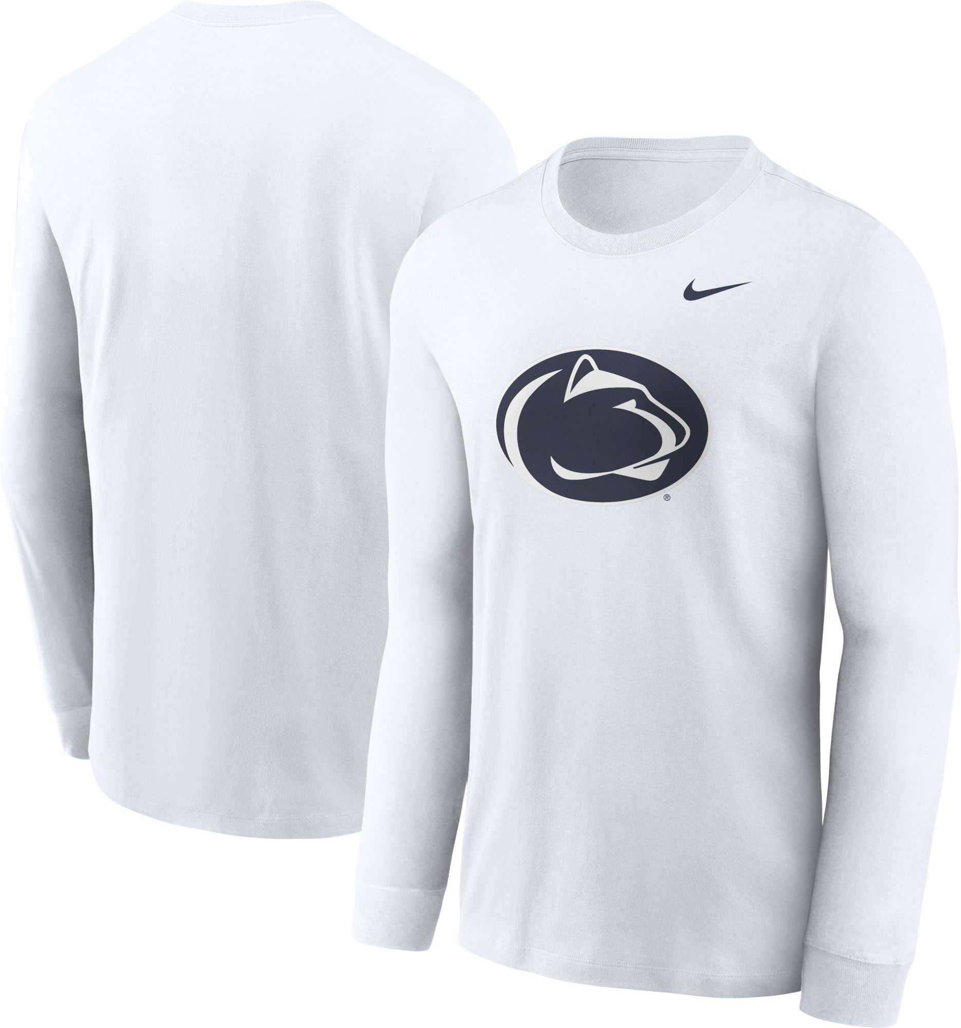 Nike Men's Penn State Nittany Lions White Logo Long Sleeve T-Shirt product image