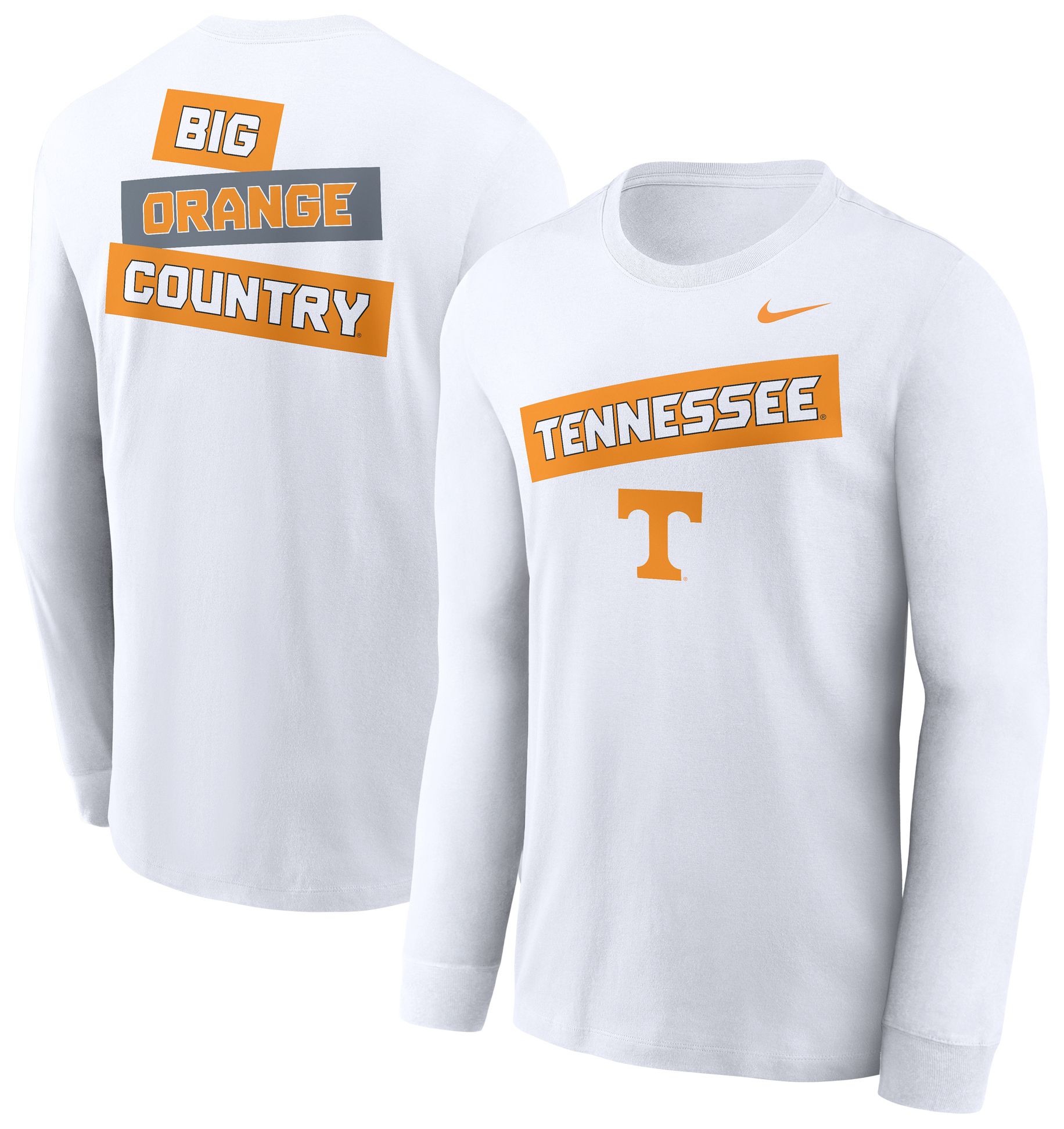 Nike Adult Tennessee Volunteers 2Sided White Long Sleeve T-Shirt product image