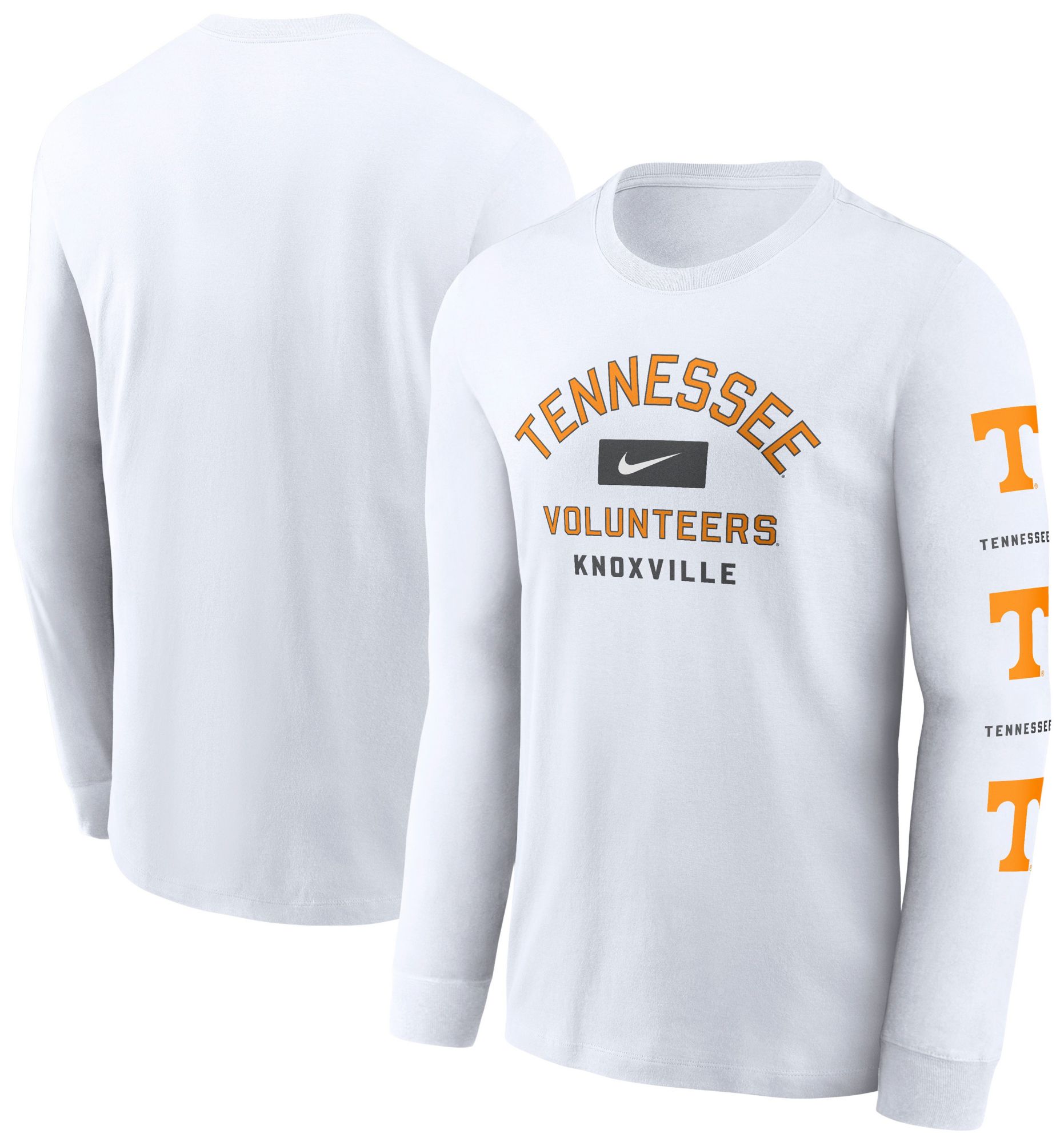 Nike Men's Tennessee Volunteers White Sleeve Hit Long Sleeve T-Shirt product image