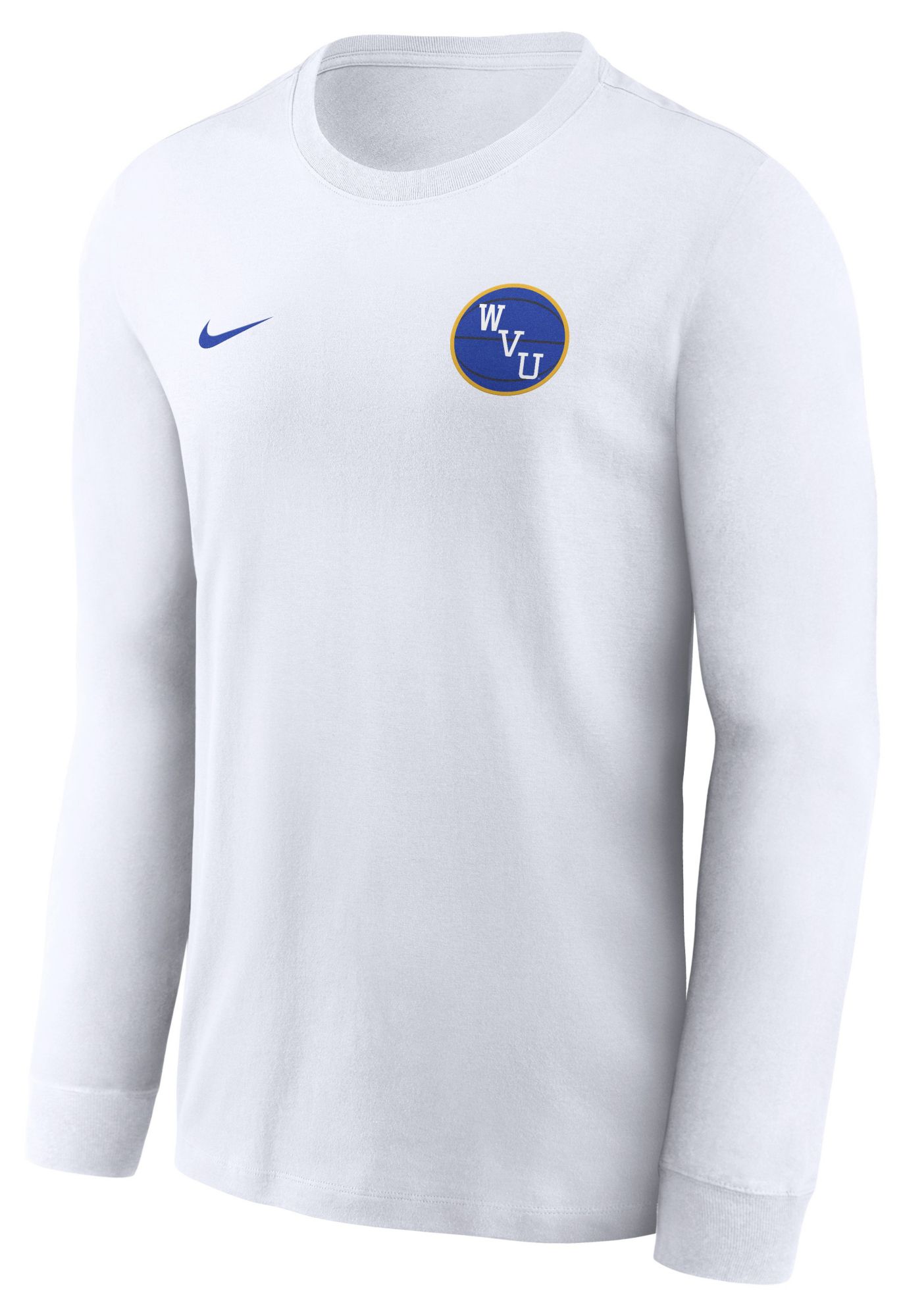 Nike Adult West Virginia Mountaineers Jerry West 2Sided State White Long Sleeve T-Shirt product image