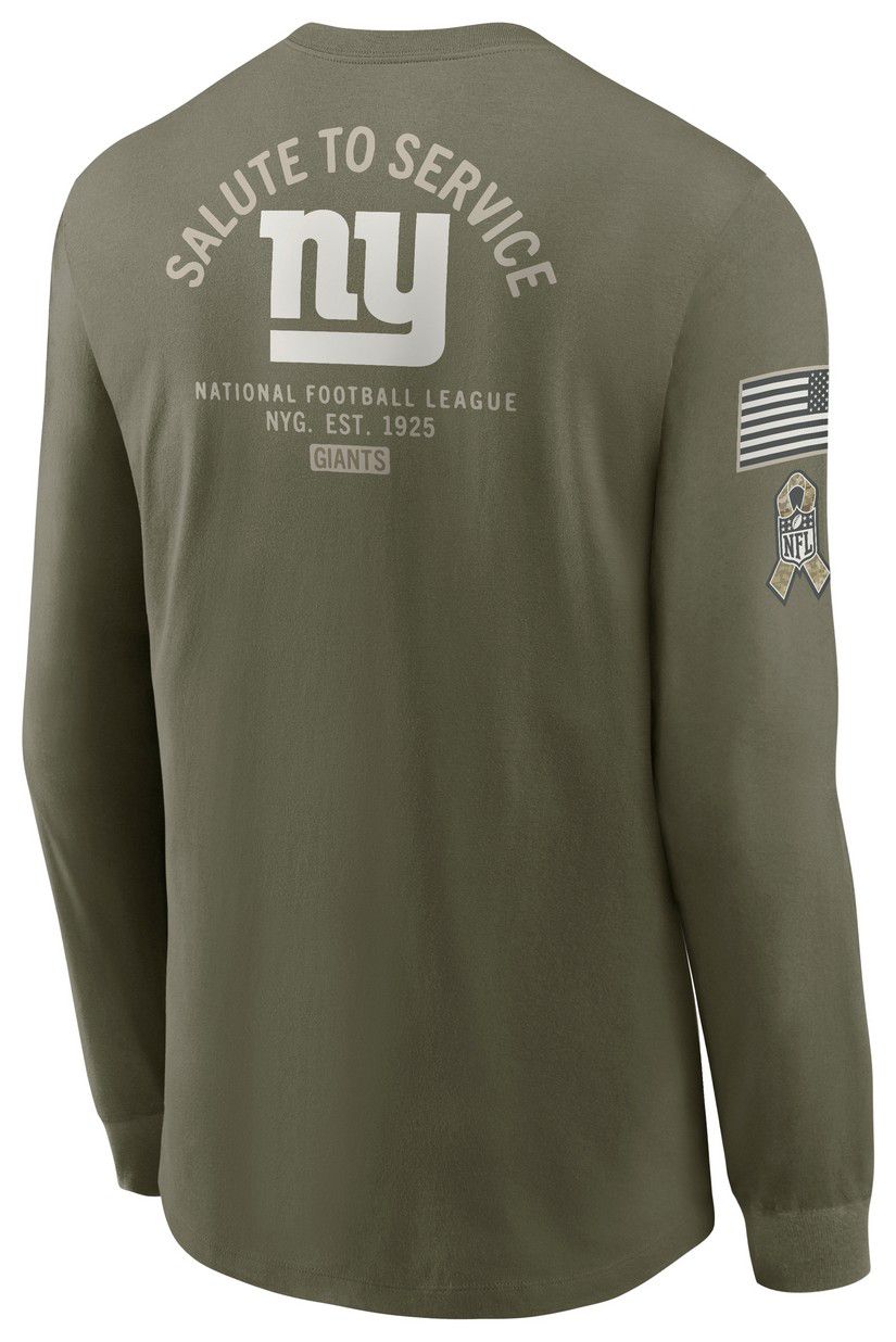 Nike Men's New York Giants Olive Salute To Service 2025 Long Sleeve T-Shirt product image