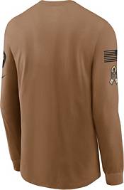 Nike Men's New England Patriots 2023 Salute to Service Brown Long Sleeve T-Shirt product image