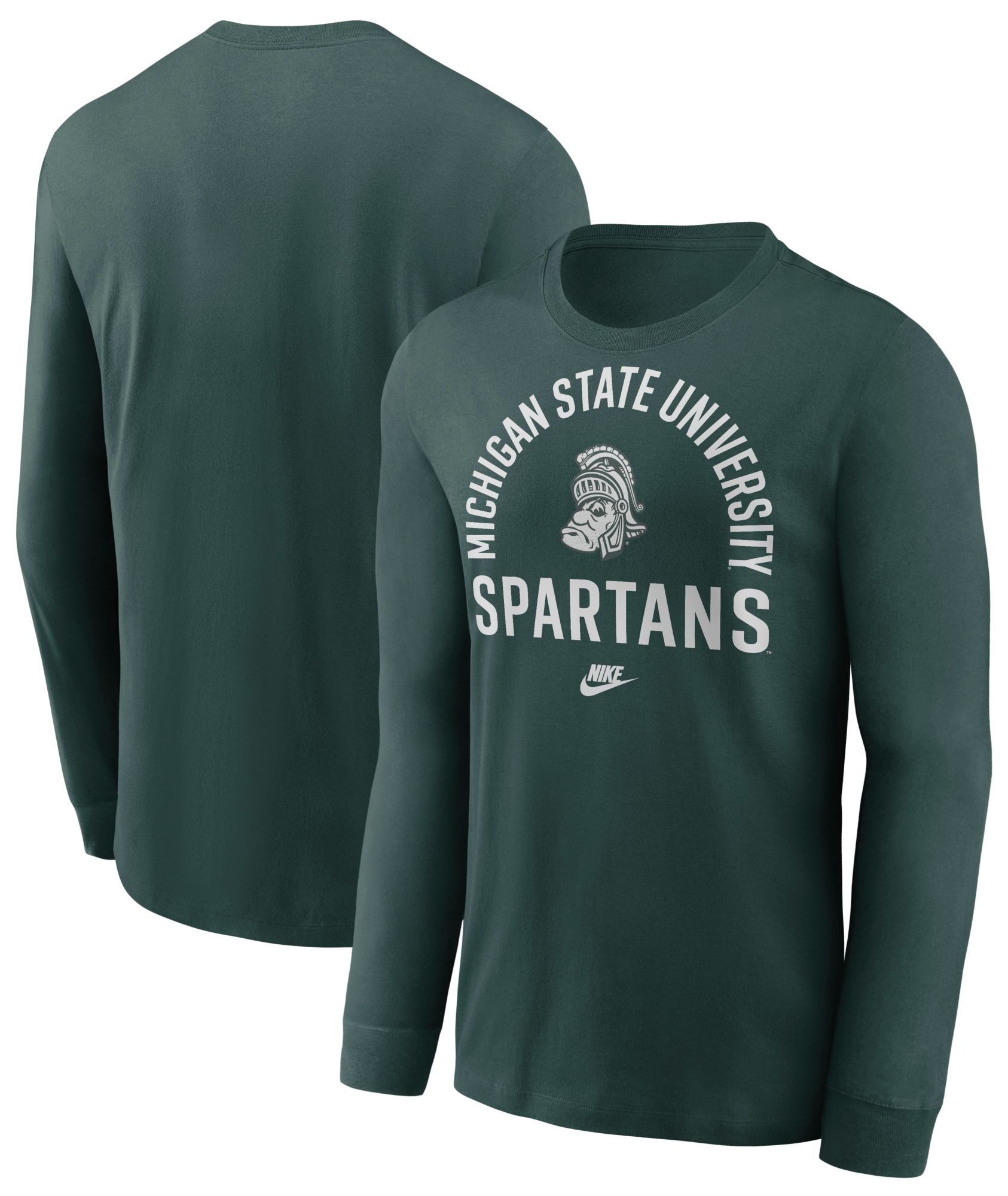 Nike Men's Michigan State Spartans Pro Green Legacy Arch Long Sleeve T-Shirt product image