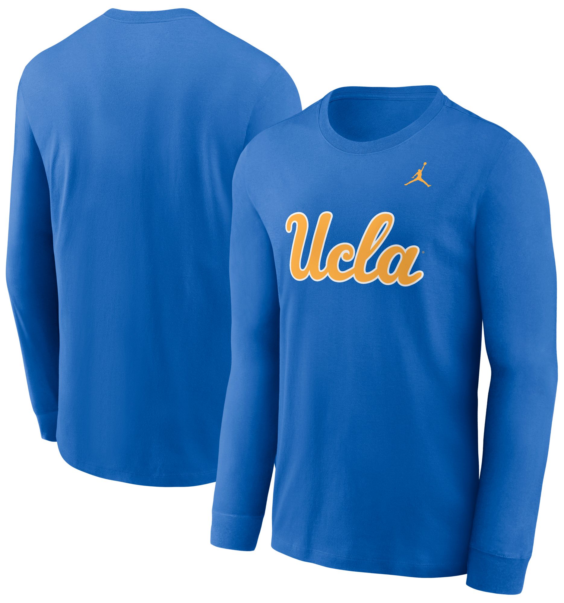 Jordan Men's UCLA Bruins True Blue Core Cotton Logo Long Sleeve T