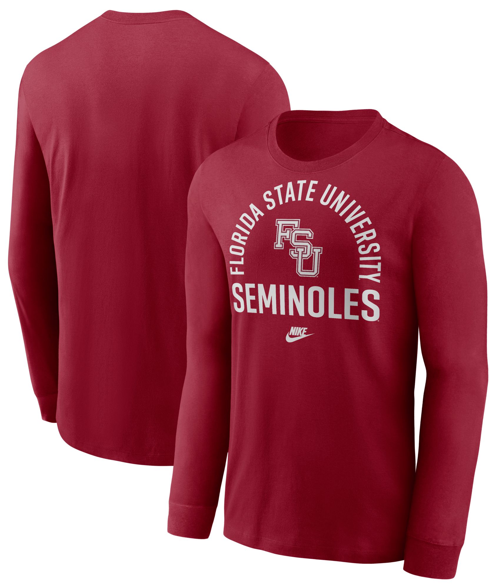 Nike Men's Florida State Seminoles Team Crimson Legacy Arch Long Sleeve T-Shirt product image
