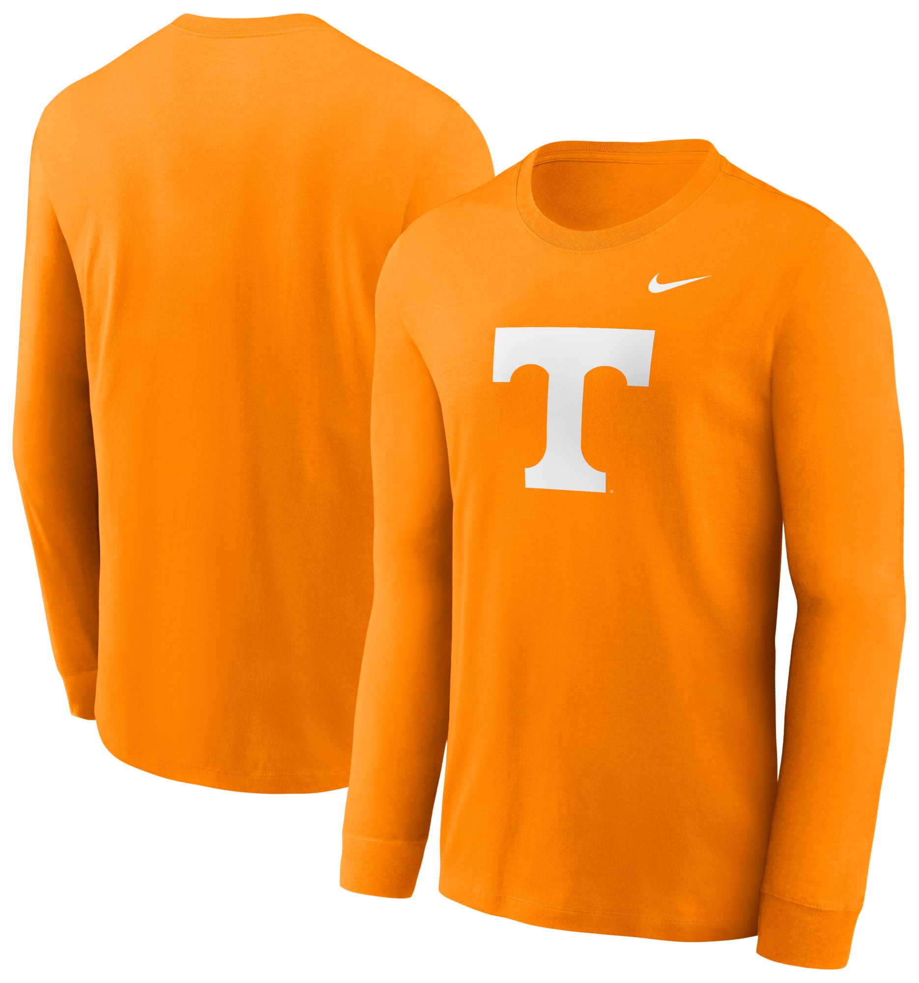 Nike Men's Tennessee Volunteers Tennessee Orange Core Cotton Logo Long Sleeve T-Shirt product image