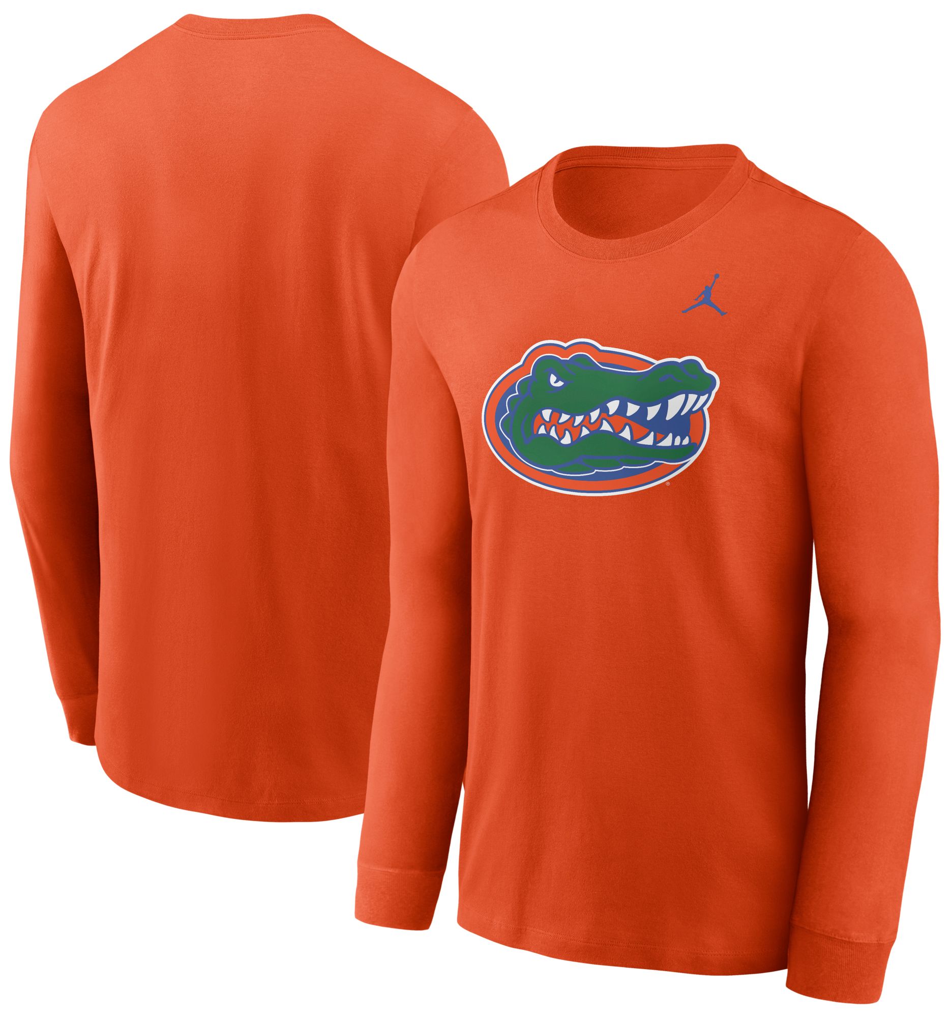 Jordan Men's Florida Gators Orange Core Cotton Logo Long Sleeve T-Shirt product image