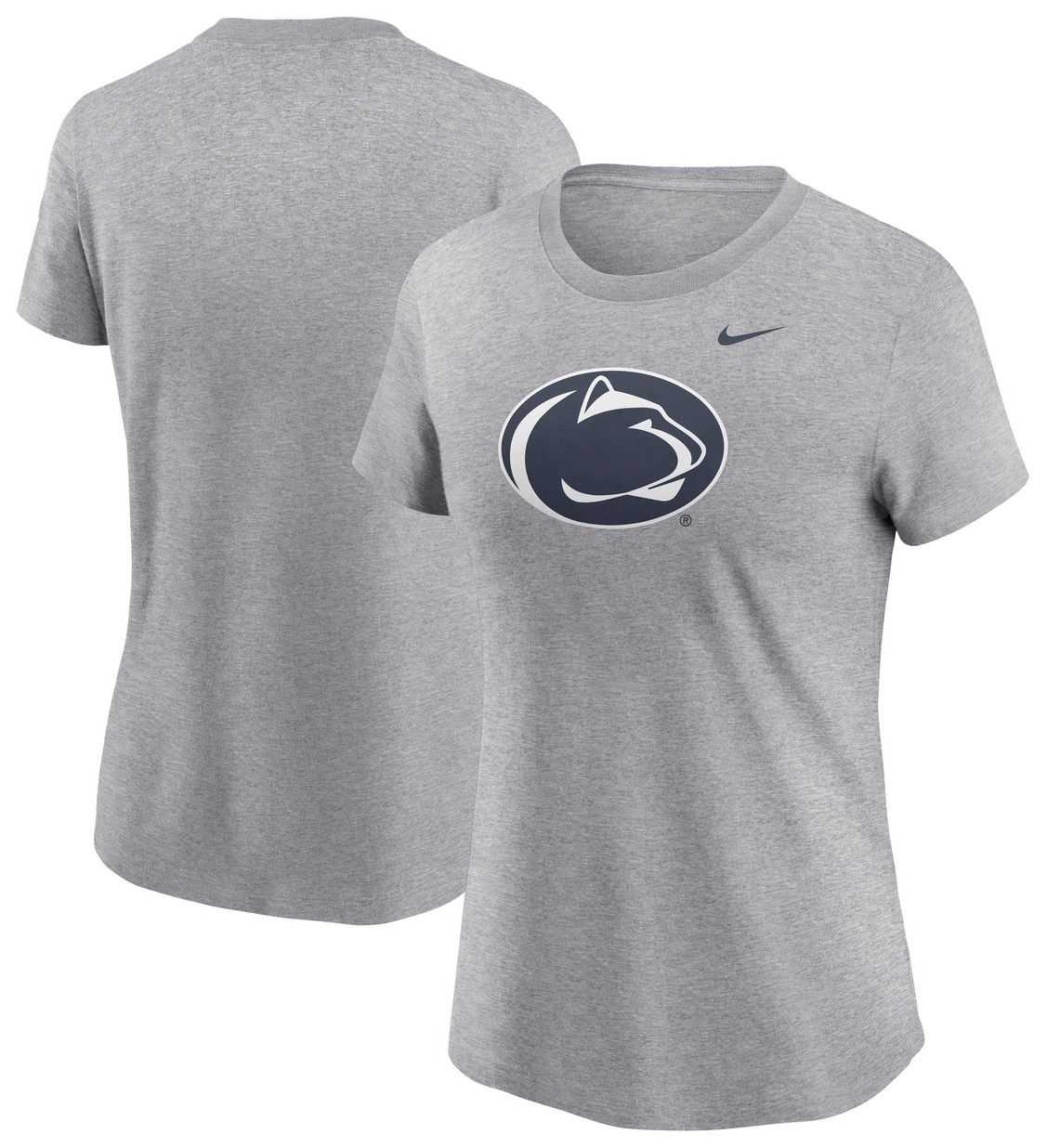 Nike Women's Penn State Nittany Lions Grey Heather Sideline Logo Short Sleeve T-Shirt product image